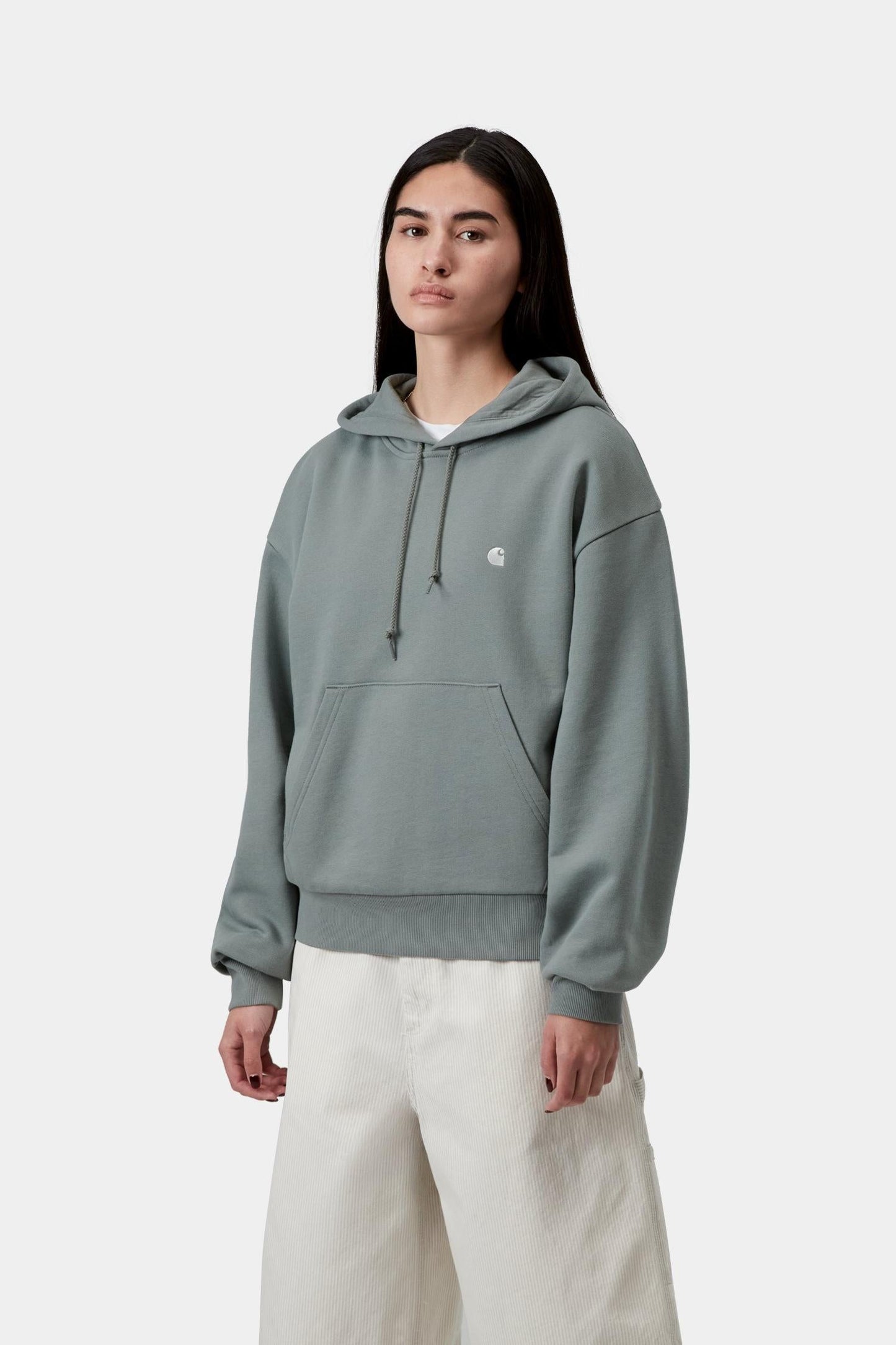Hooded Casey Sweatshirt Velvet Green / Silver