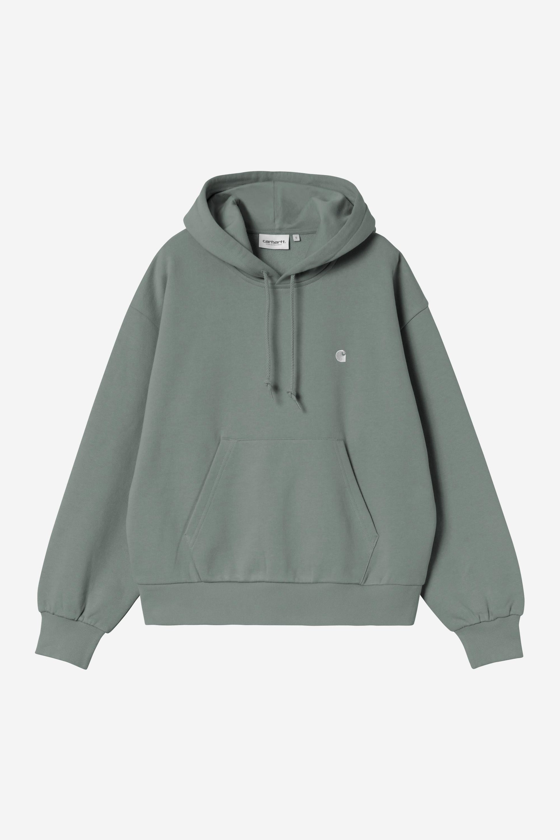 Hooded Casey Sweatshirt Velvet Green / Silver