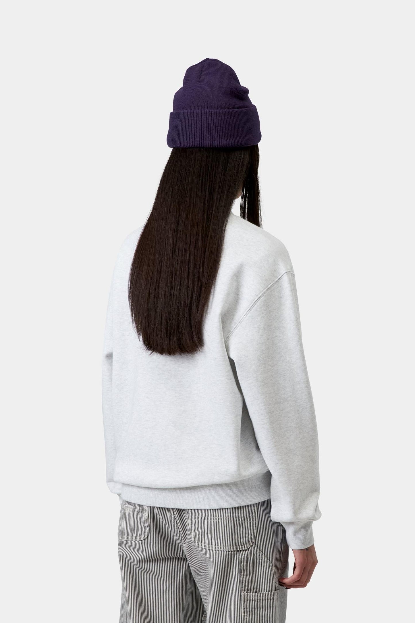 Carhartt Sweatshirt Ash Heather / Velvet Green