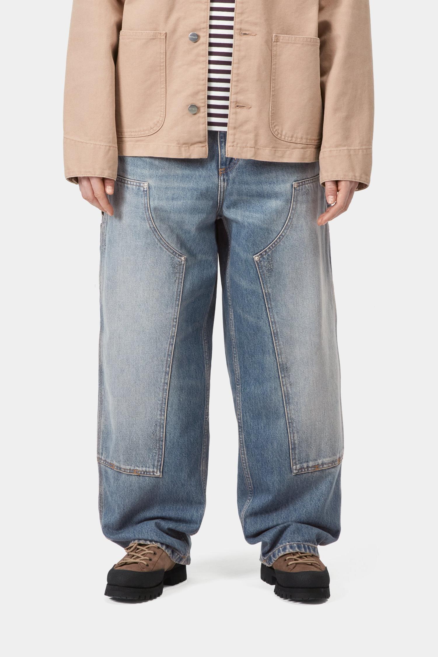 Brandon Double Knee Pant Blue (Grind Wash)
