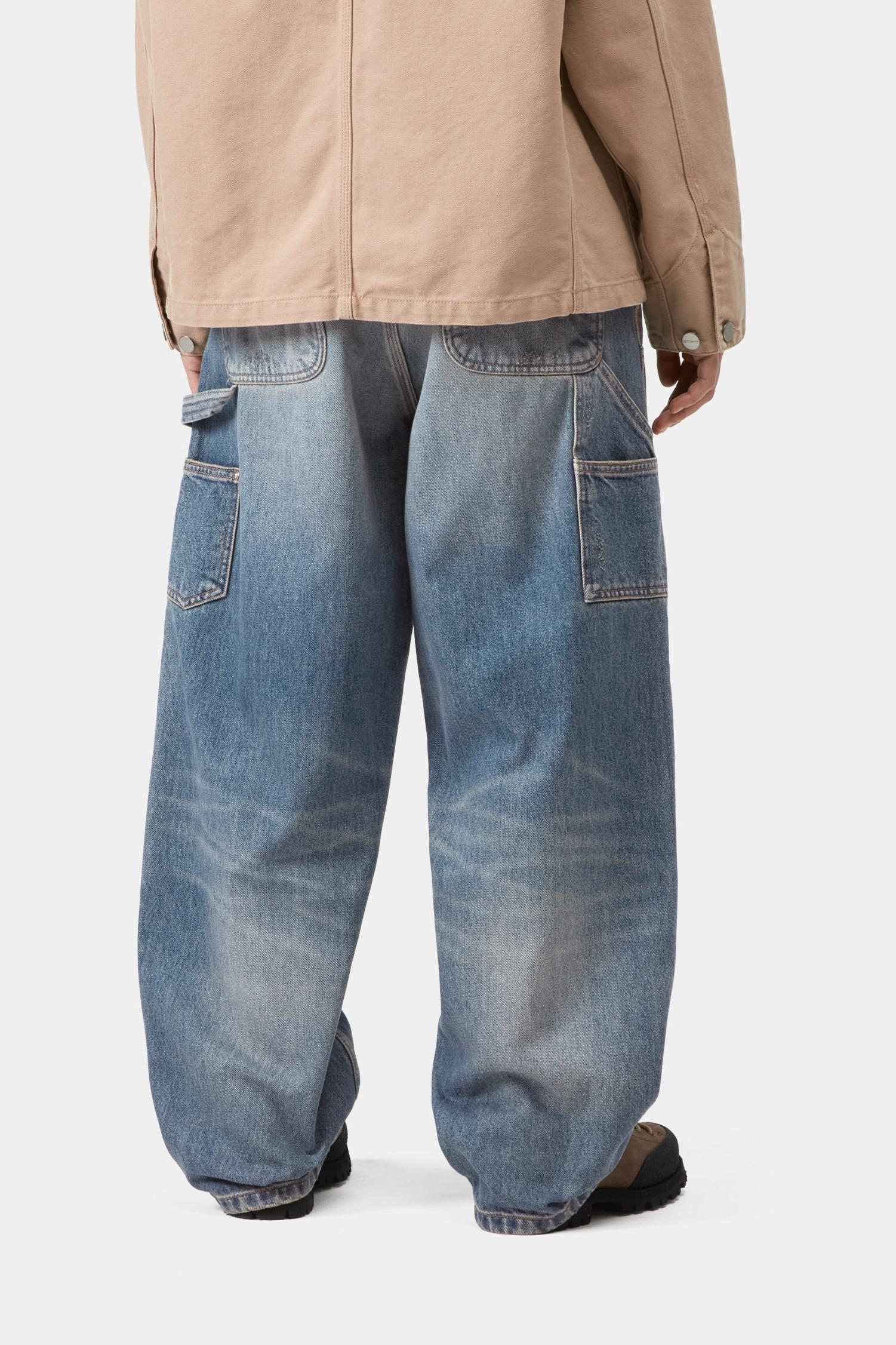 Brandon Double Knee Pant Blue (Grind Wash)