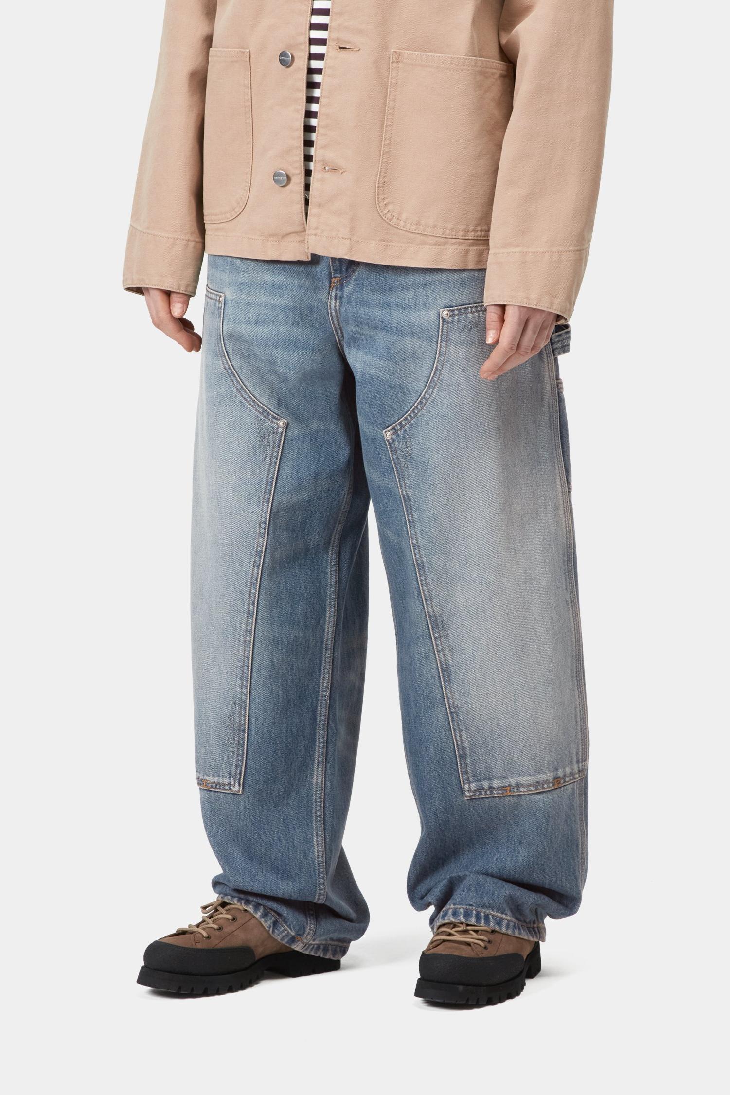 Brandon Double Knee Pant Blue (Grind Wash)