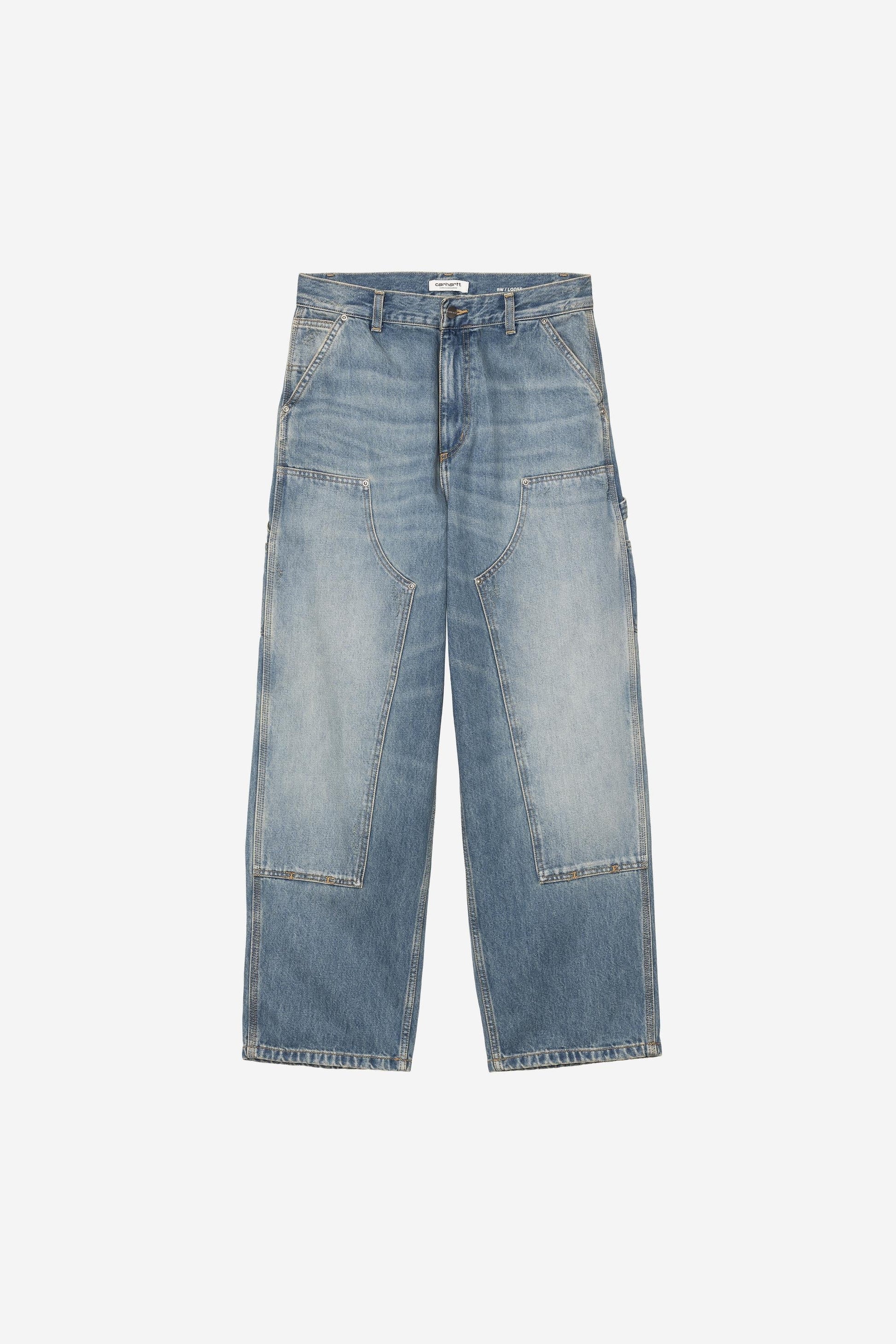 Brandon Double Knee Pant Blue (Grind Wash)