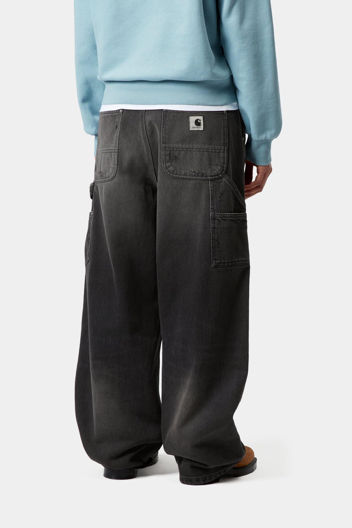 Brandon Double Knee Pant Black (Grind Wash)