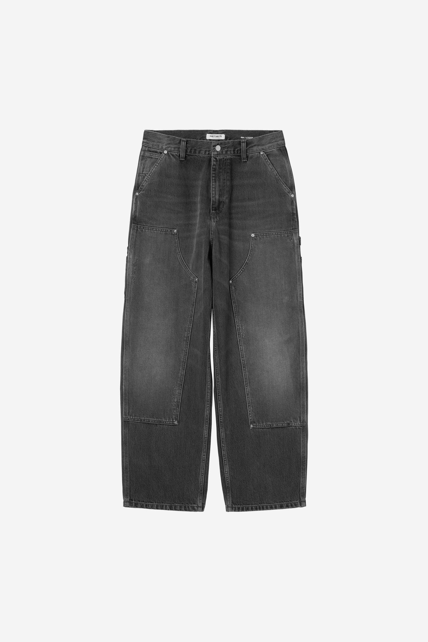 Brandon Double Knee Pant Black (Grind Wash)