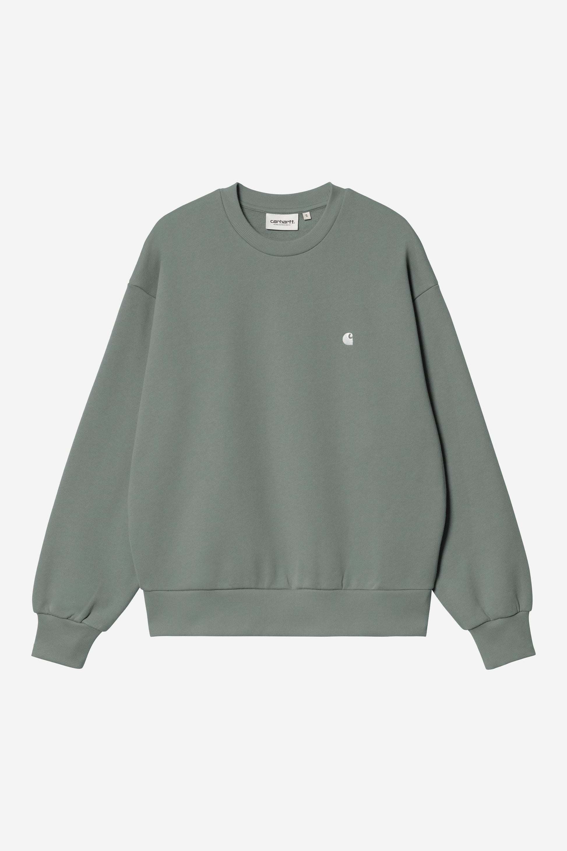 Casey Sweatshirt Velvet Green / Silver