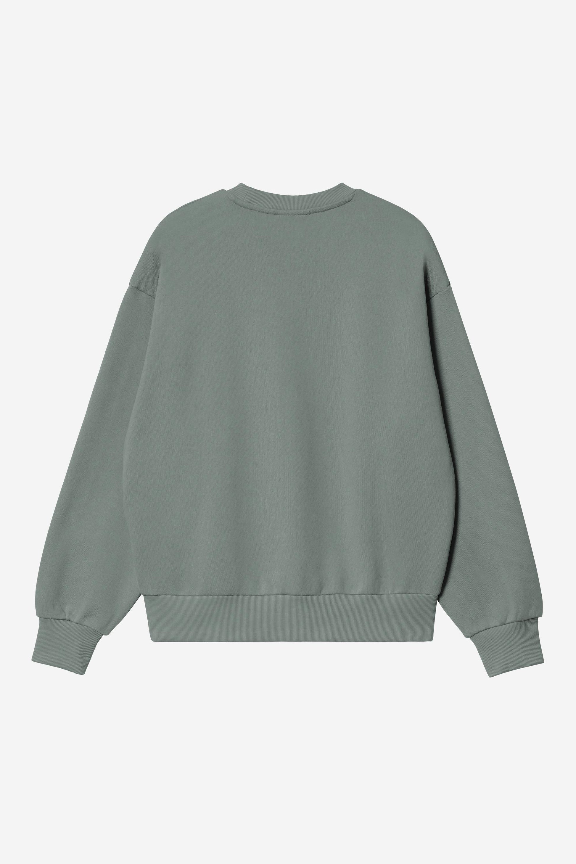 Casey Sweatshirt Velvet Green / Silver