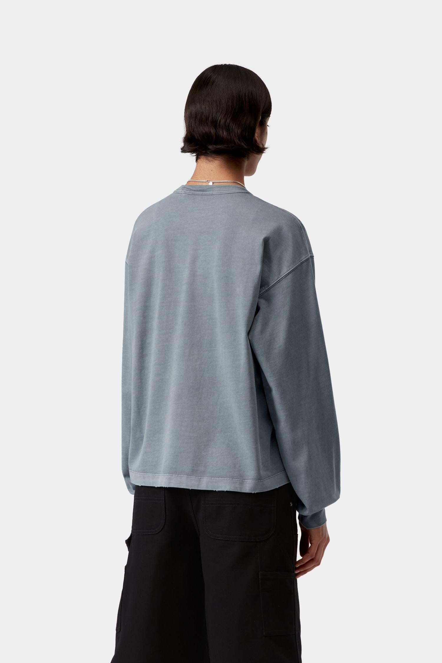Long Sleeve Torion T-Shirt Office Blue (Grind Wash)