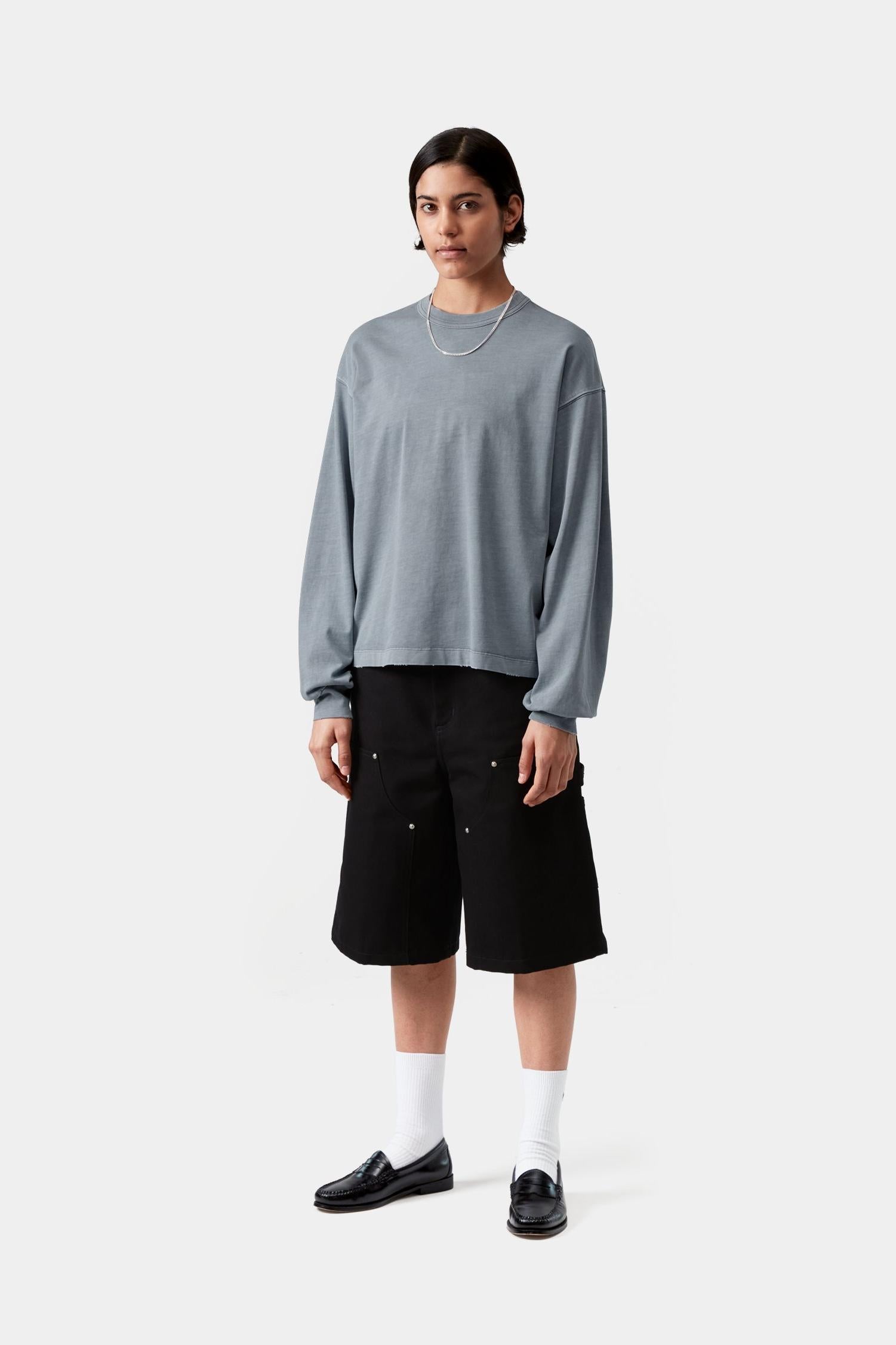 Long Sleeve Torion T-Shirt Office Blue (Grind Wash)