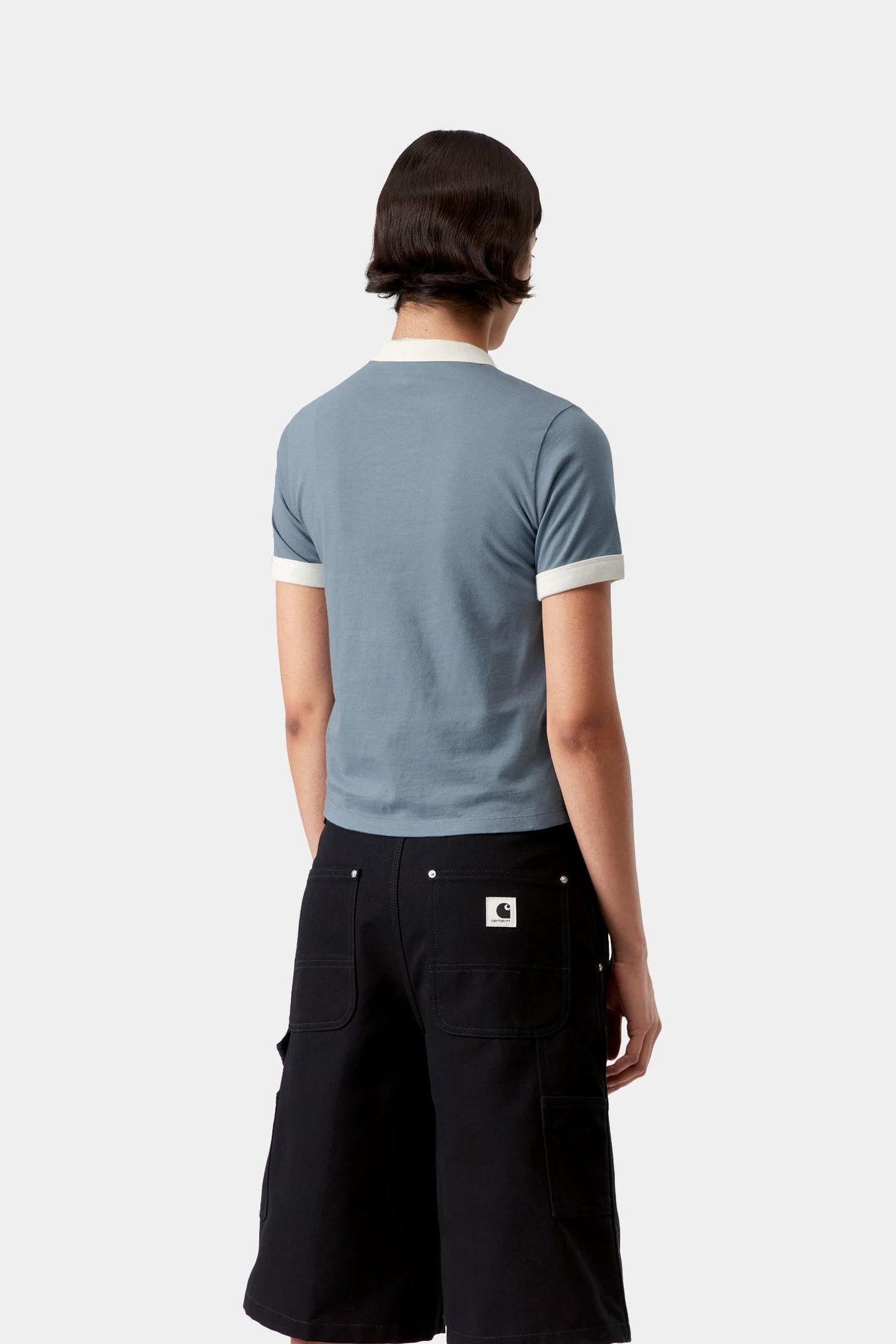 Reminiscing Ringer T-Shirt Velvet Blue (Heavy Stone Wash)