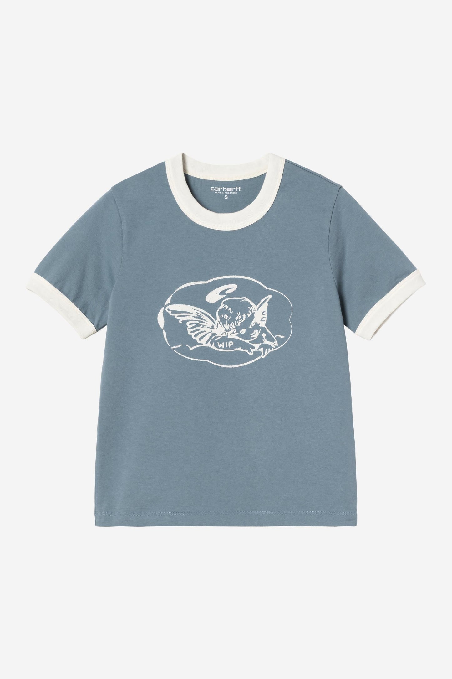 Reminiscing Ringer T-Shirt Velvet Blue (Heavy Stone Wash)
