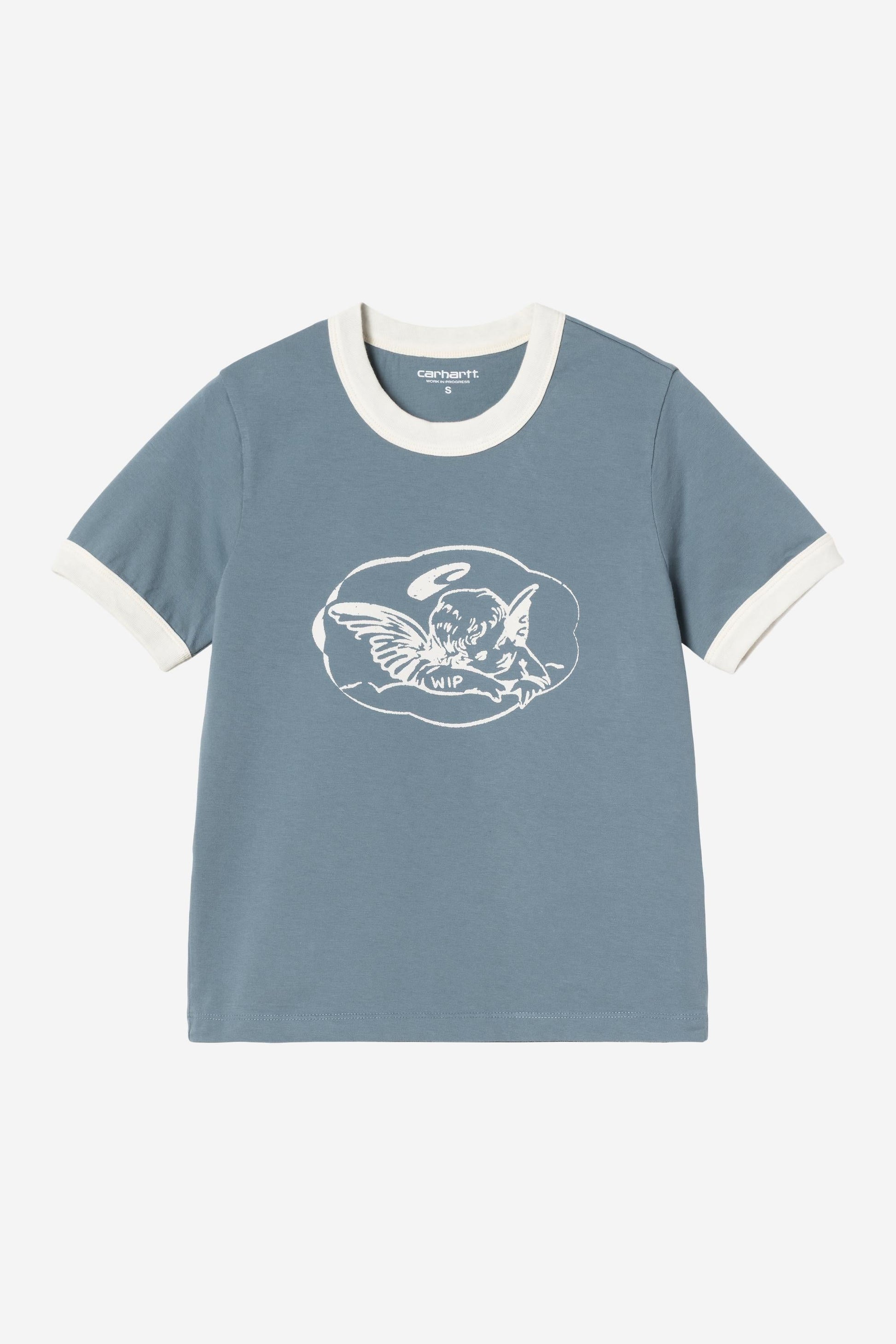 Reminiscing Ringer T-Shirt Velvet Blue (Heavy Stone Wash)