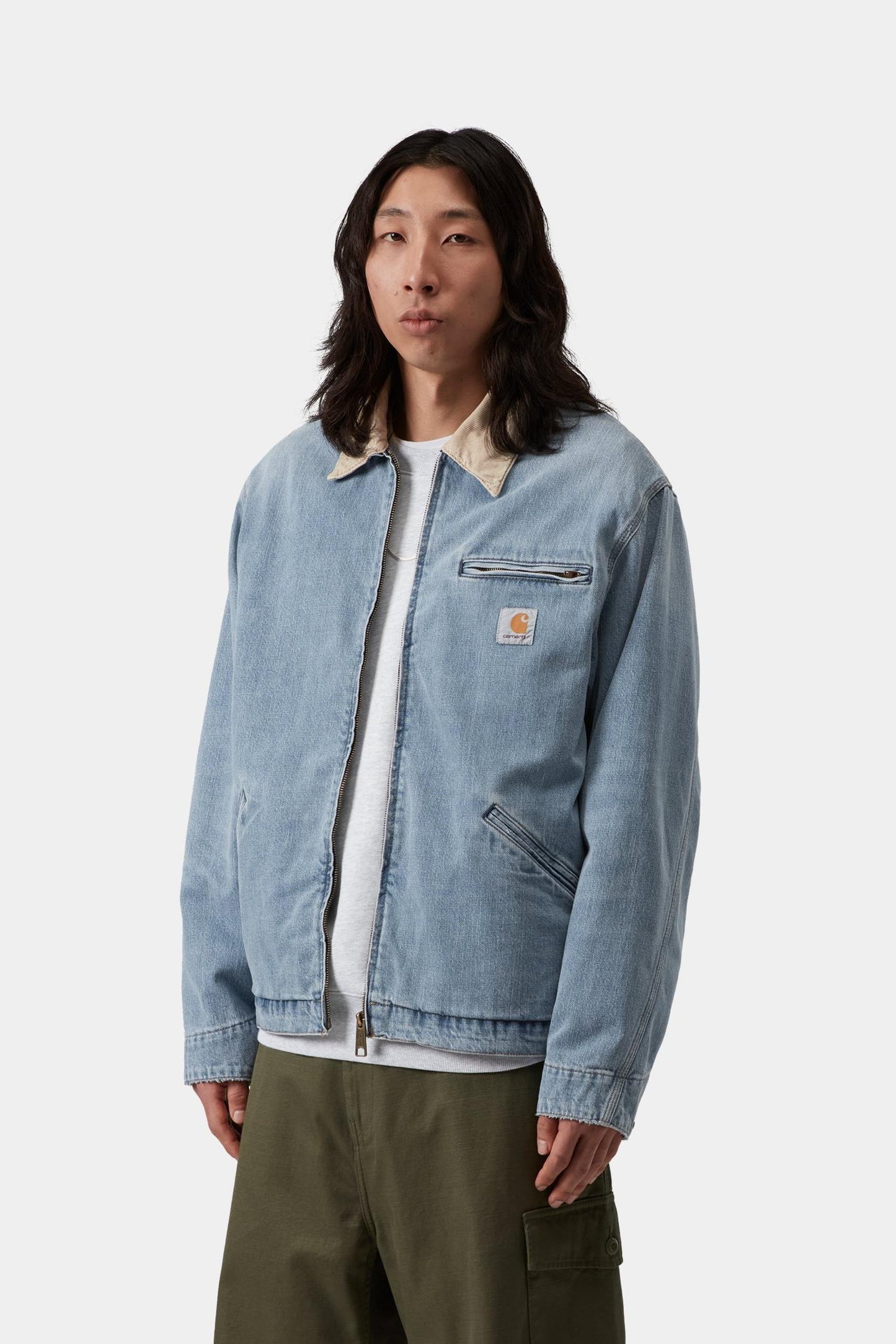 OG Detroit Jacket - Camano Denim (Spring) Blue / Dusty Hamilton Brown (Burst Washed)
