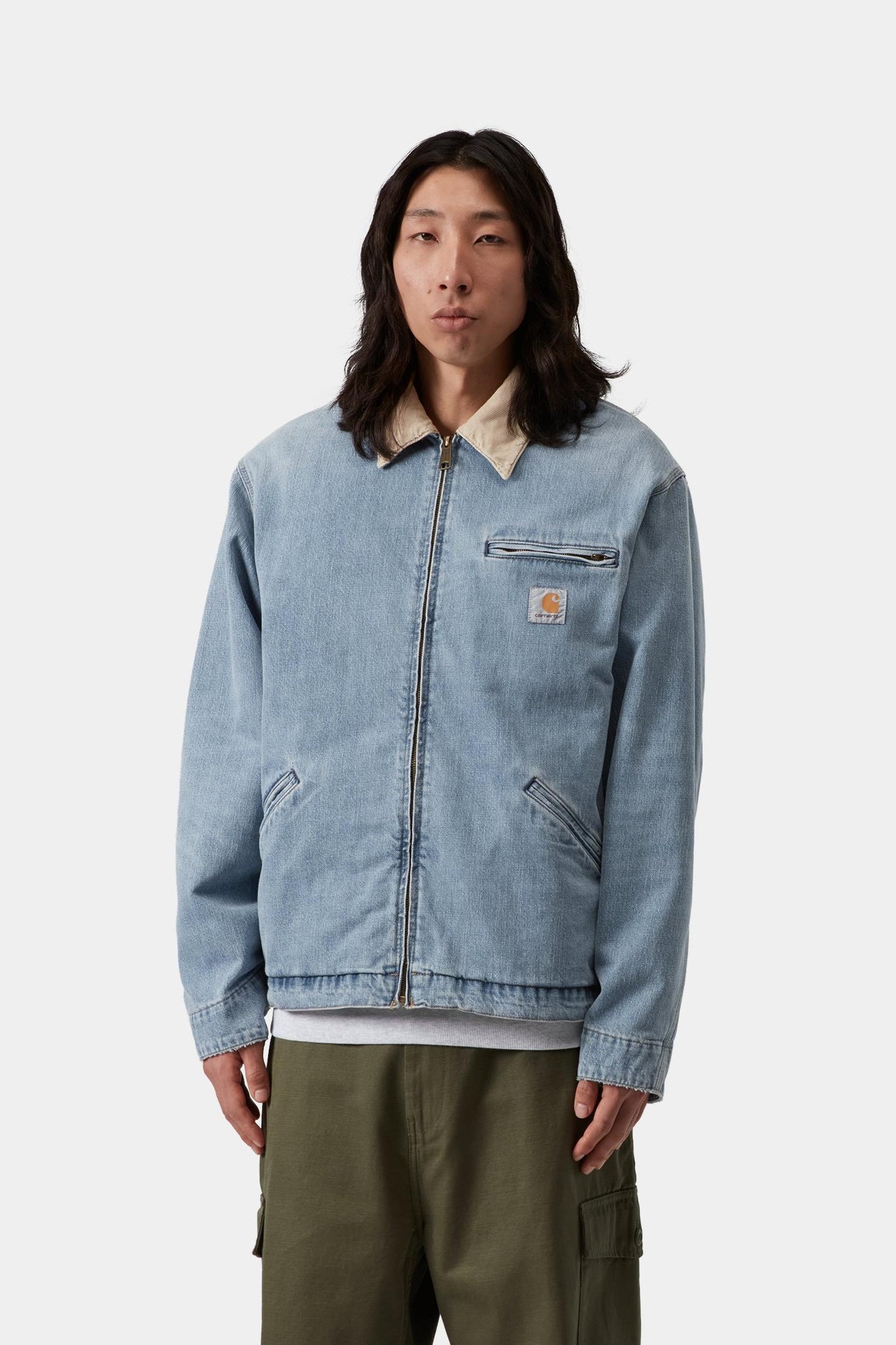 OG Detroit Jacket - Camano Denim (Spring) Blue / Dusty Hamilton Brown (Burst Washed)