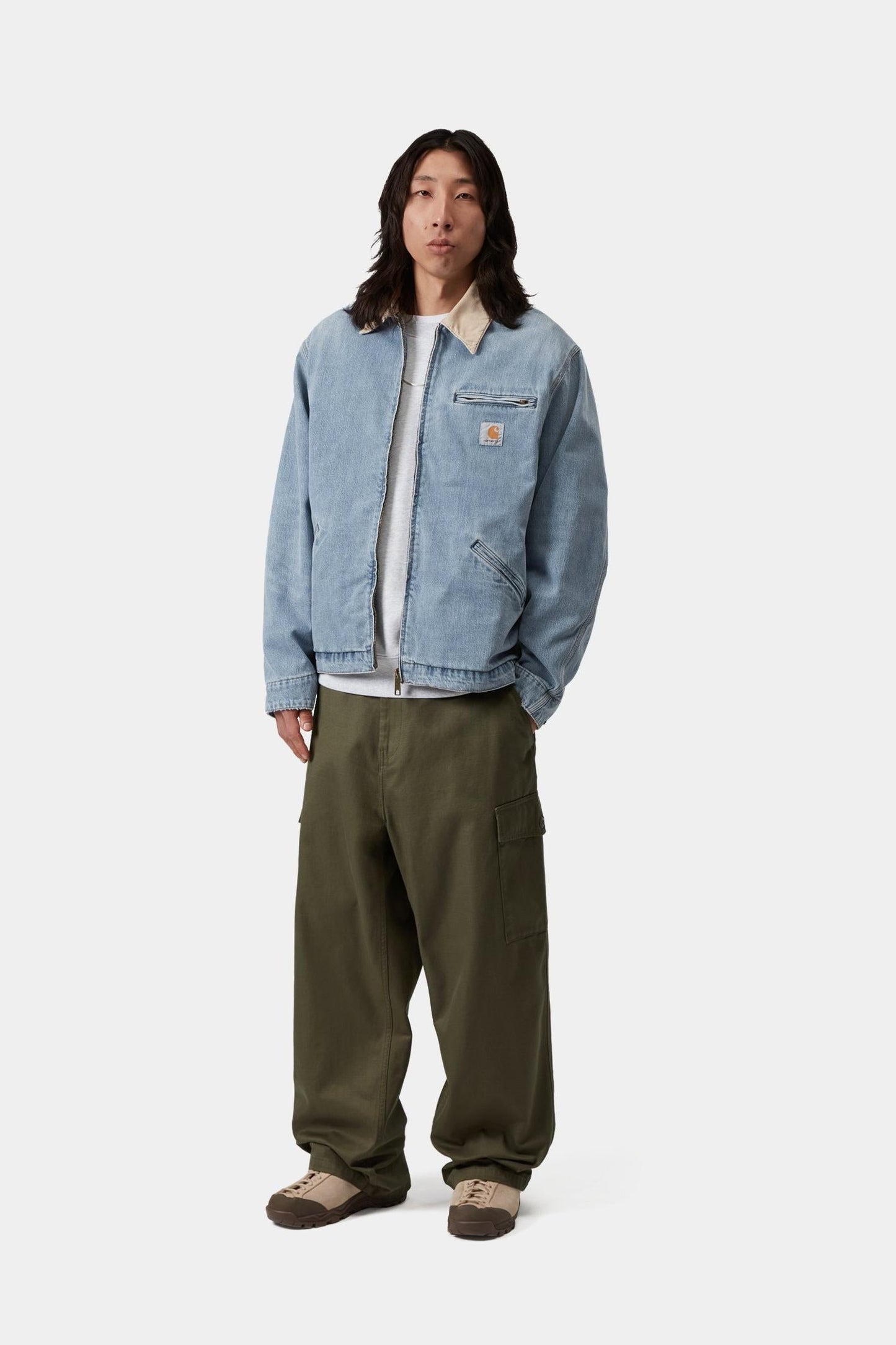 OG Detroit Jacket - Camano Denim (Spring) Blue / Dusty Hamilton Brown (Burst Washed)