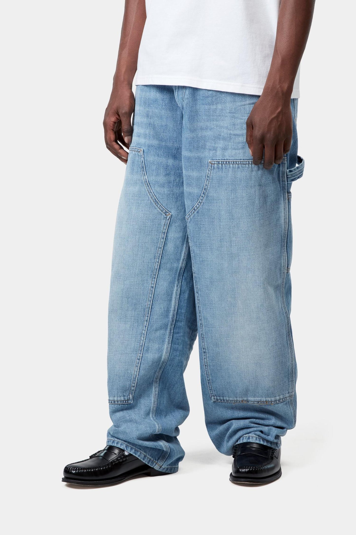 OG Double Knee Pant Blue (Burst Washed)