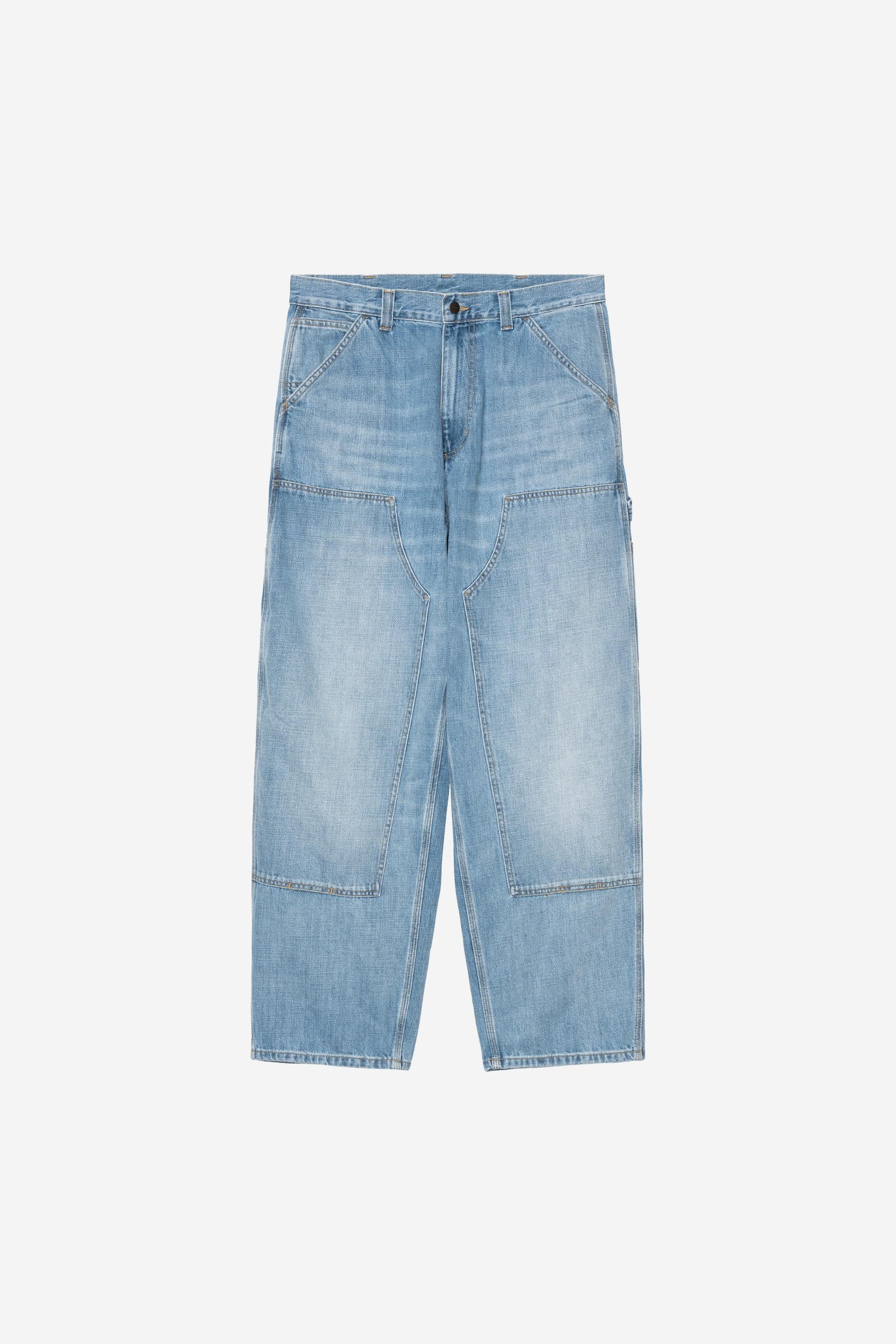OG Double Knee Pant Blue (Burst Washed)