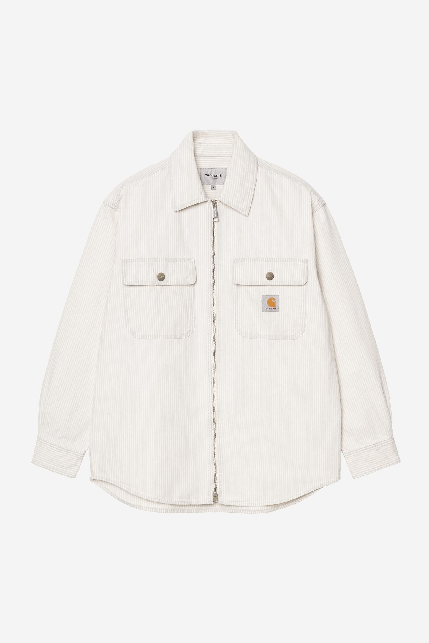 Mercer Stripe Shirt Jacket Graphite / Wax (Bleached)