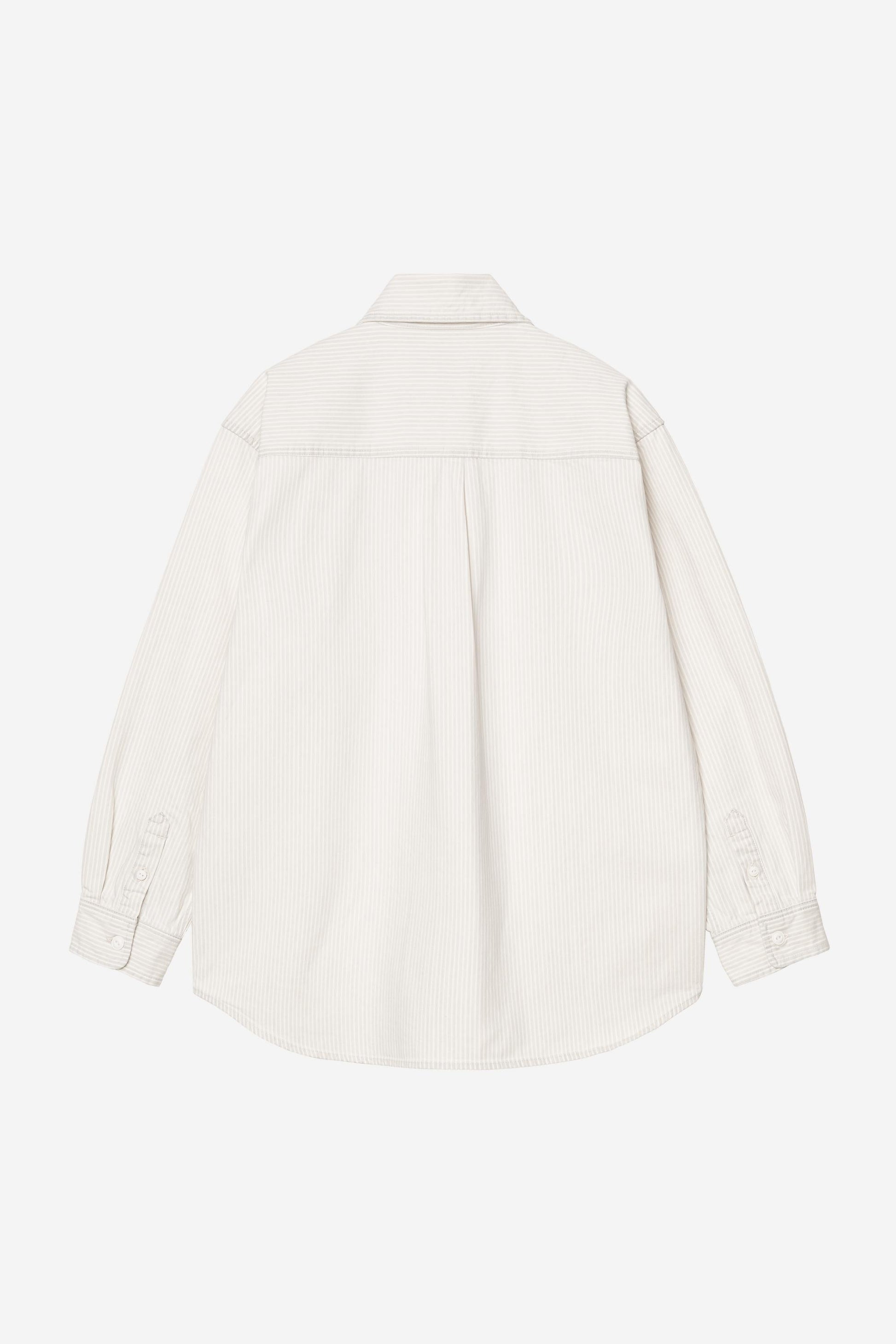 Mercer Stripe Shirt Jacket Graphite / Wax (Bleached)