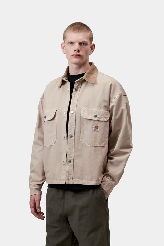 Prescott Shirt Jacket String / Leather (Garment Dyed)