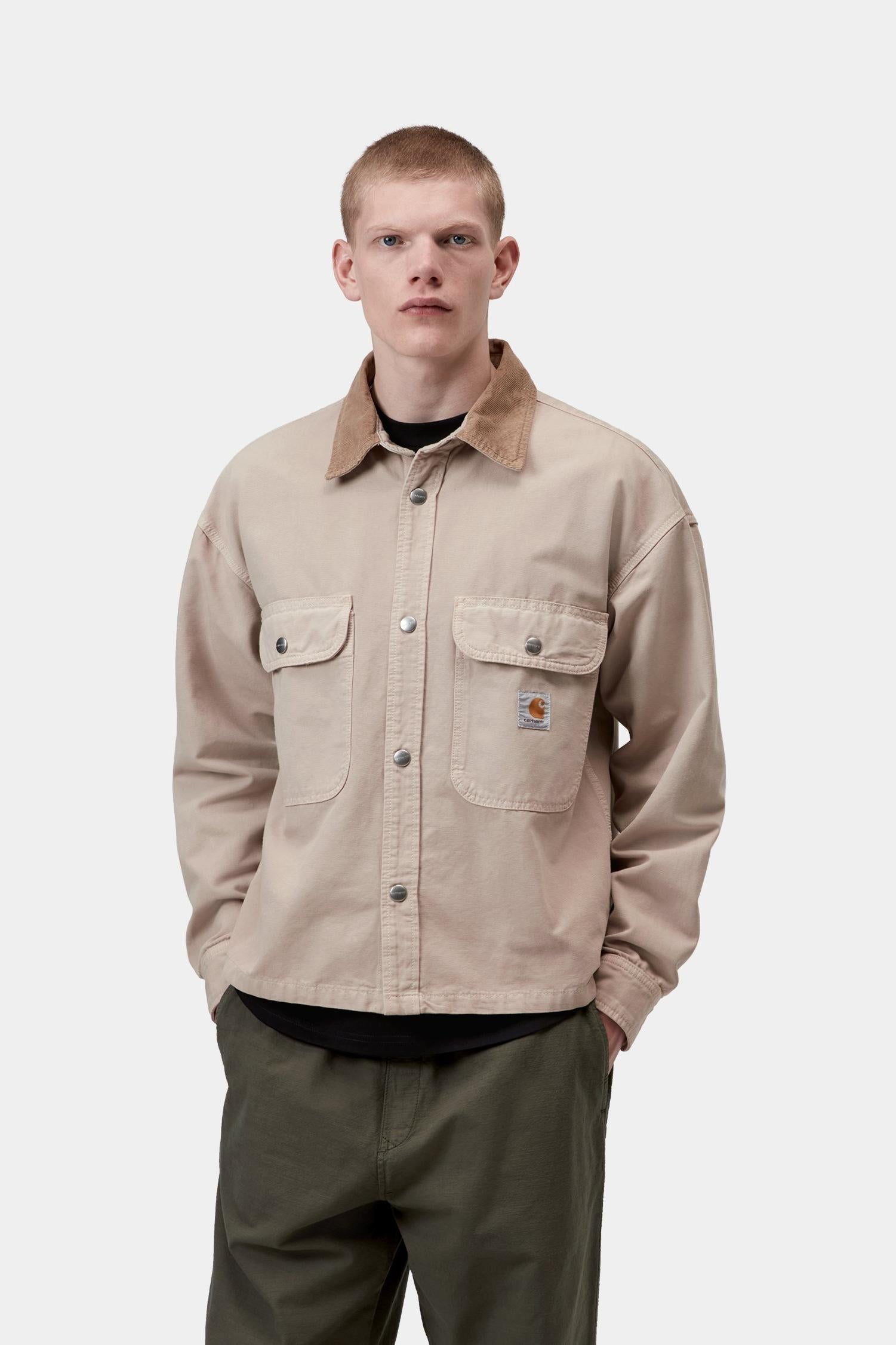 Prescott Shirt Jacket String / Leather (Garment Dyed)
