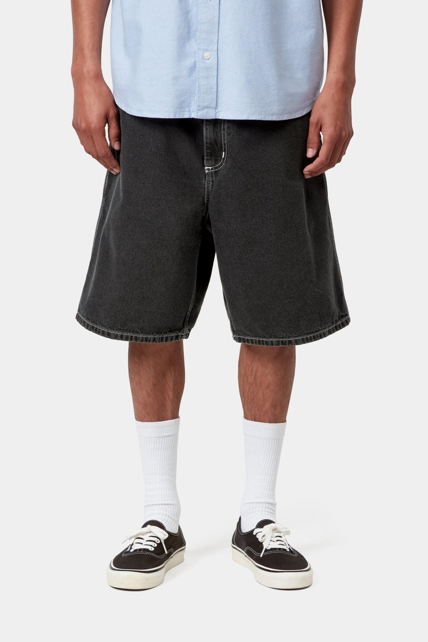 Simple Short - Denim Black (Heavy Stone Wash)