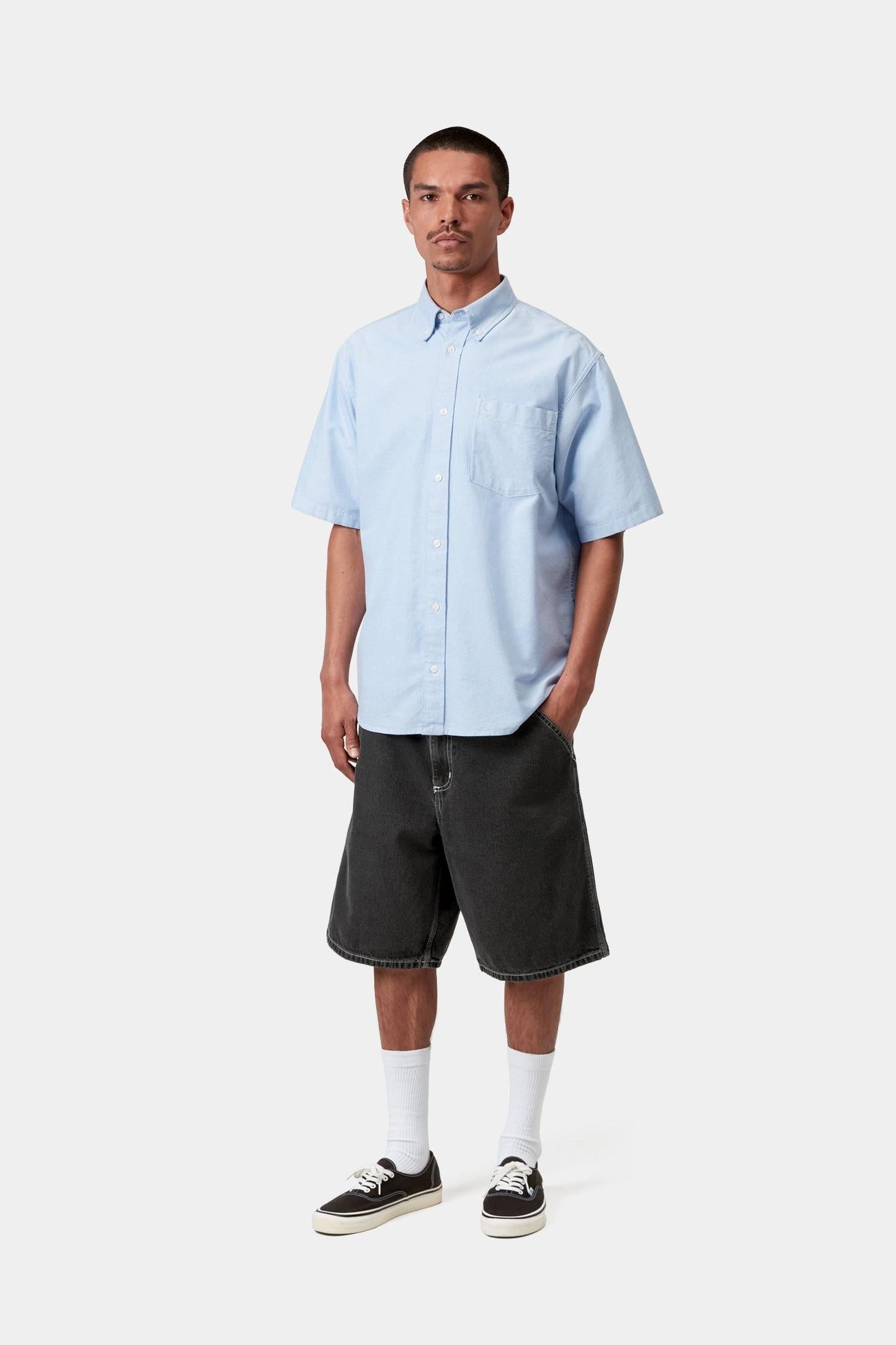 Simple Short - Denim Black (Heavy Stone Wash)
