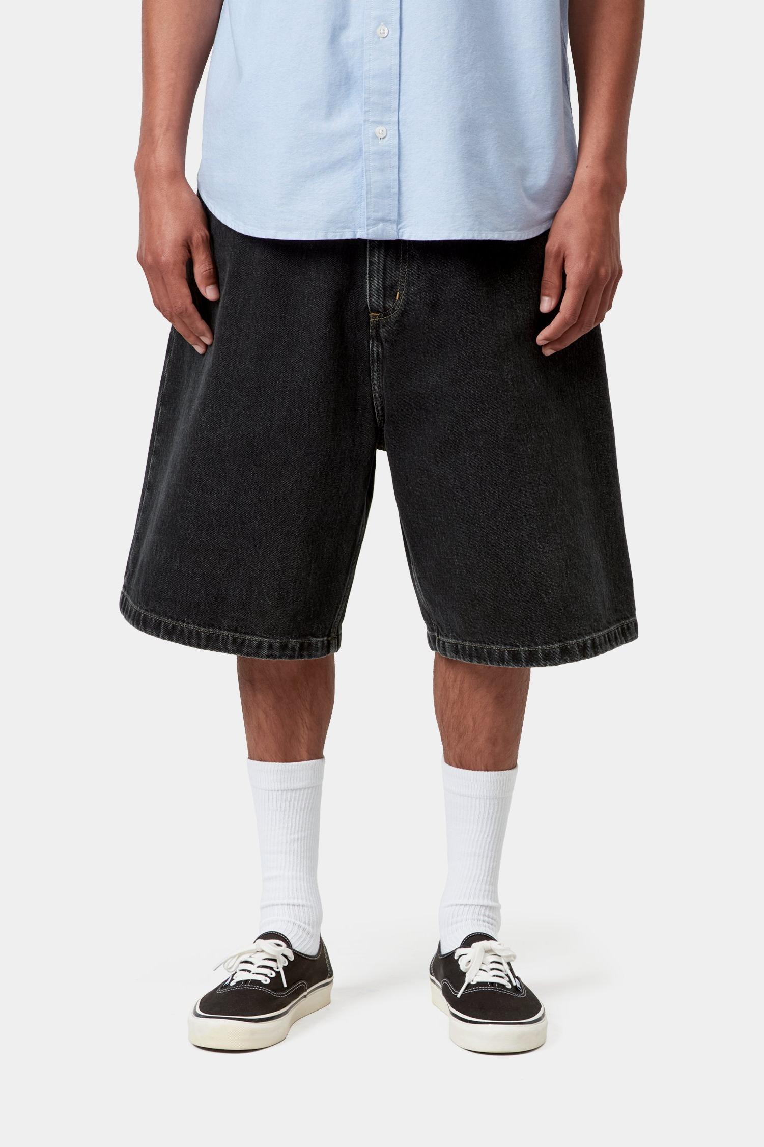 Brandon Short Black (Stone Washed)