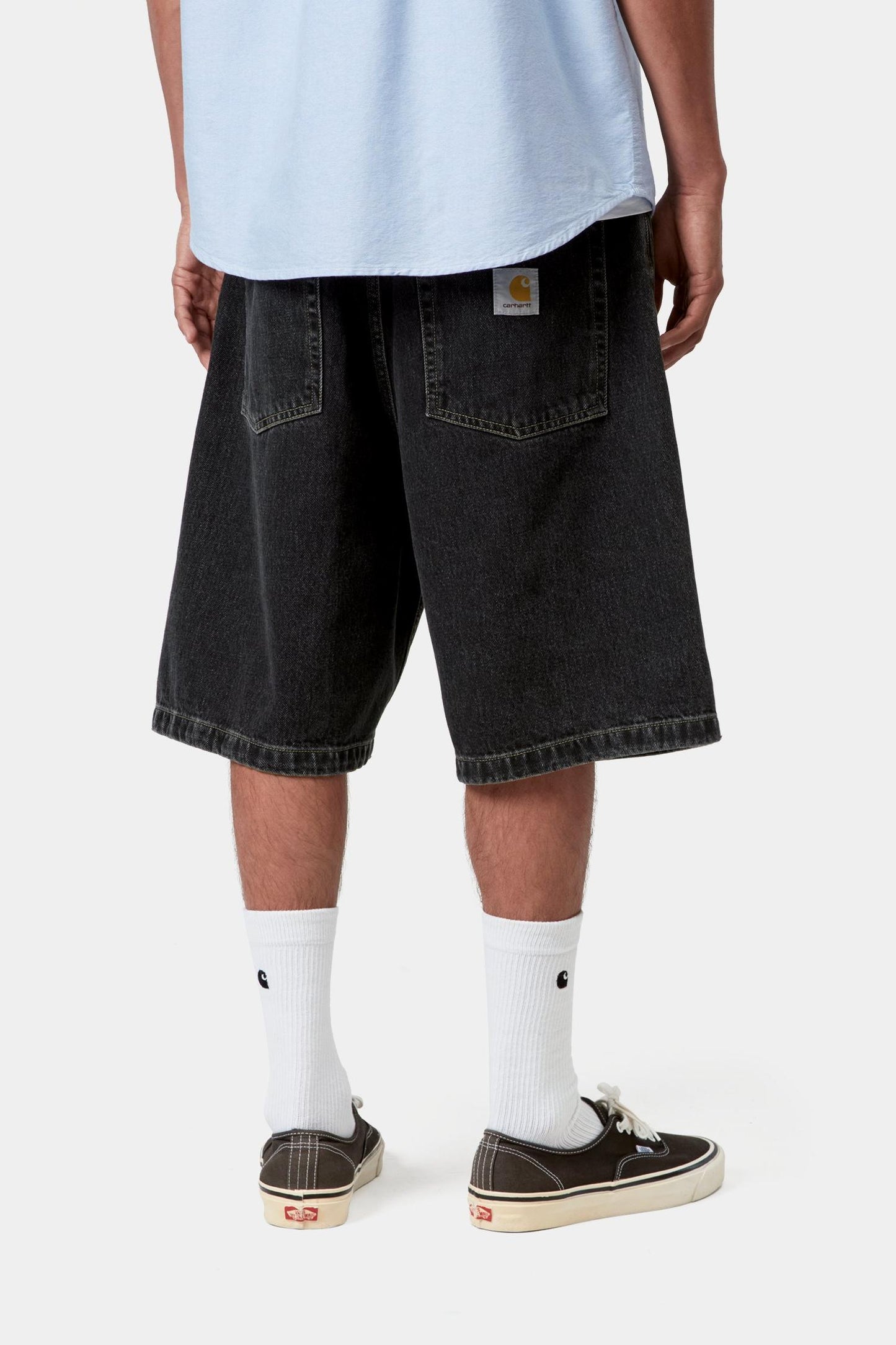 Brandon Short Black (Stone Washed)