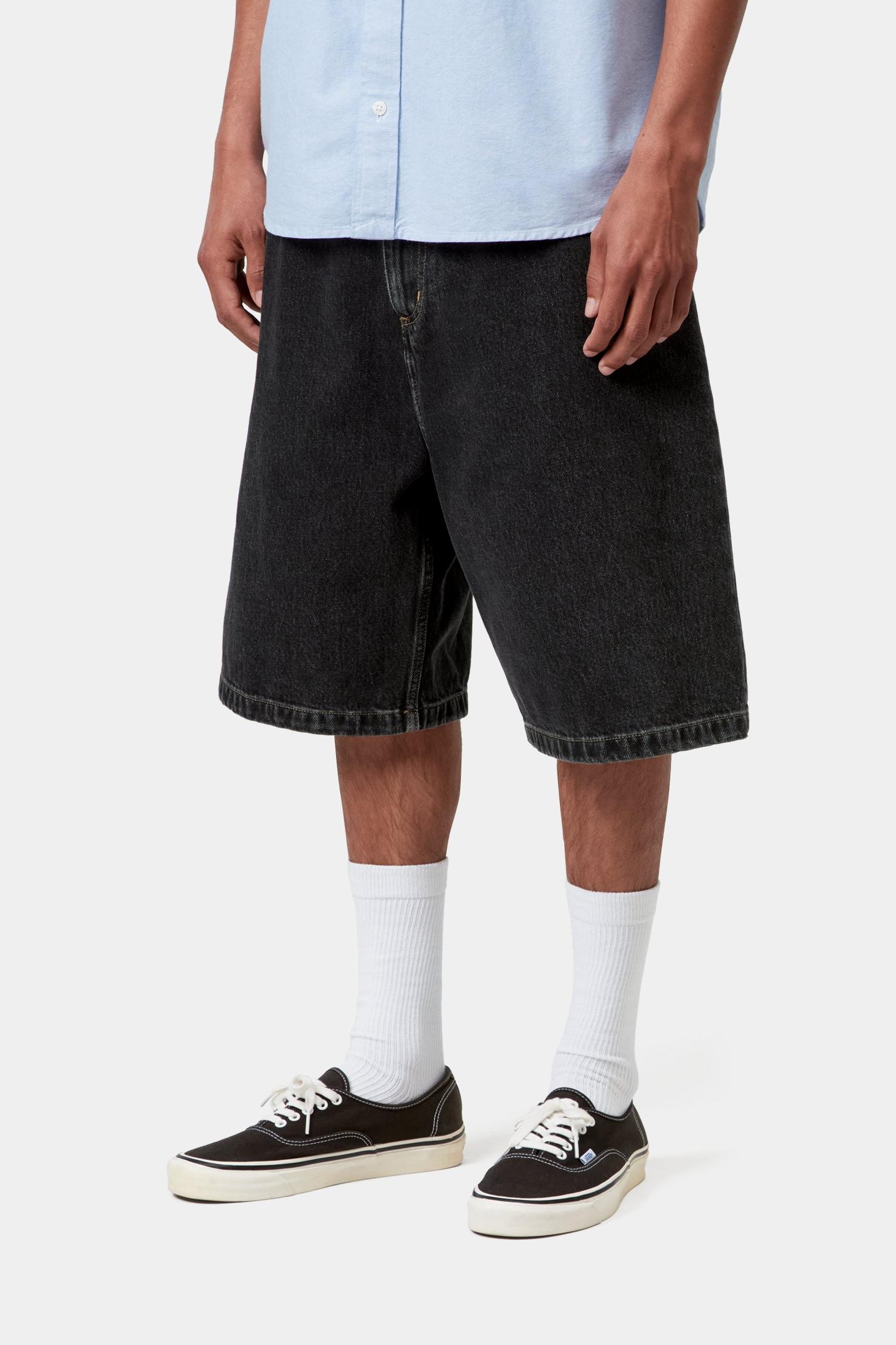 Brandon Short Black (Stone Washed)