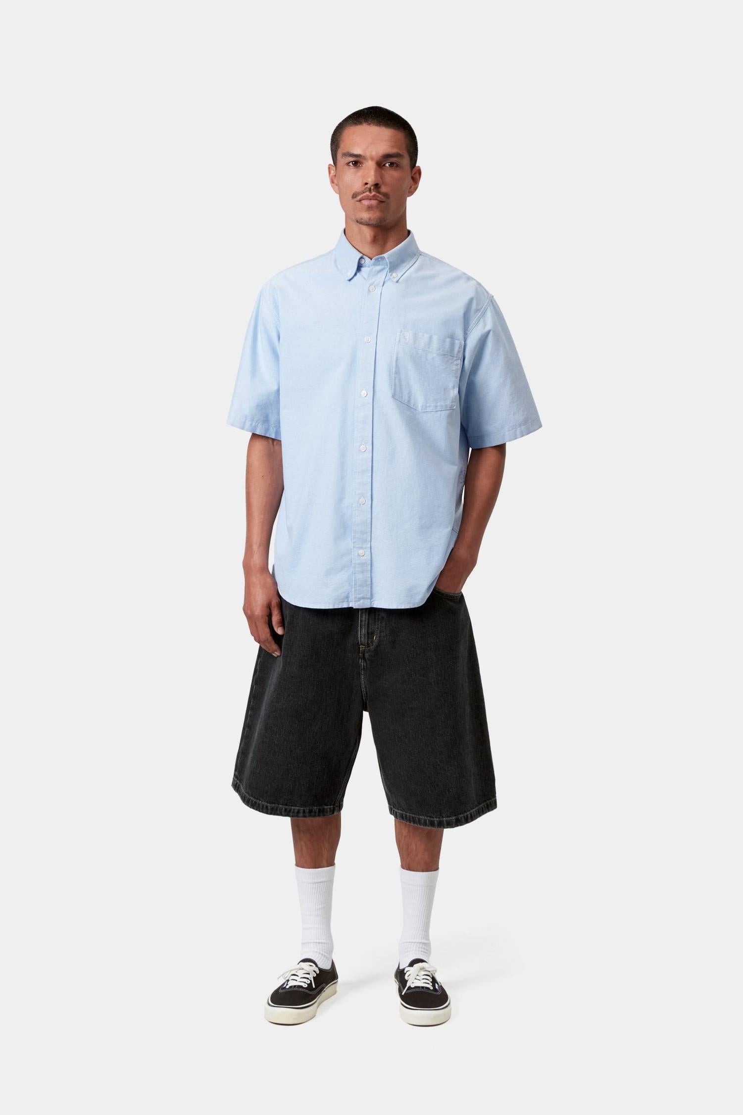 Brandon Short Black (Stone Washed)