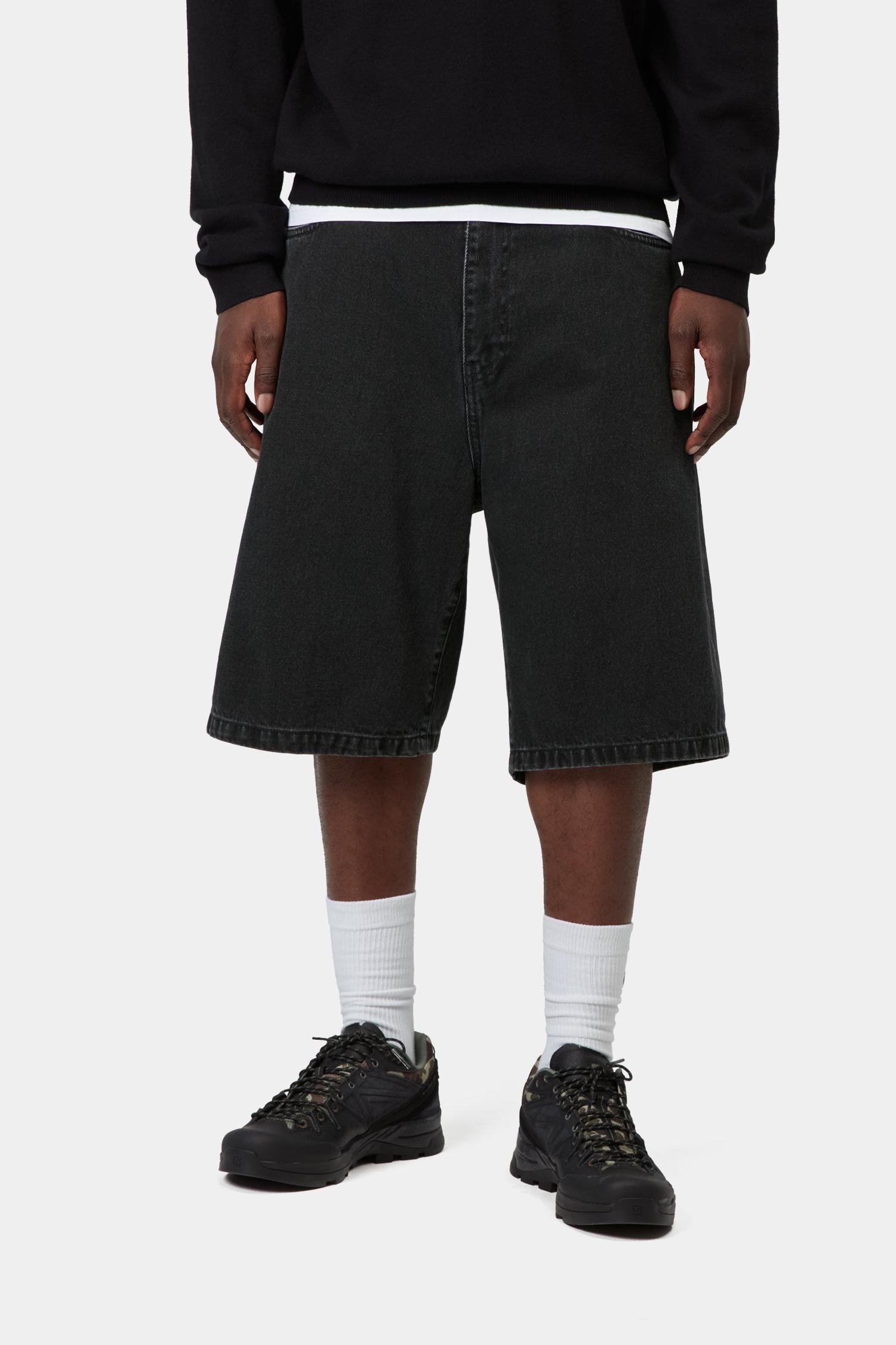 Landon Short Black (Stone Washed)
