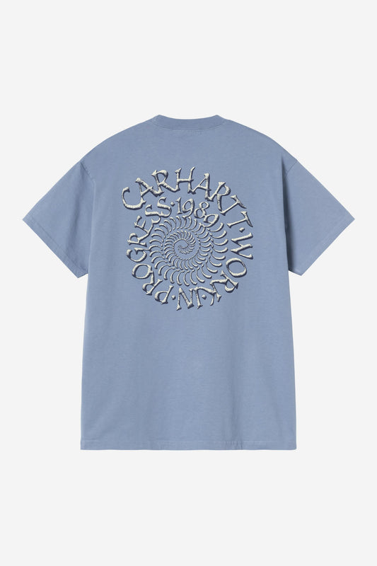 Spirals T-Shirt Gentle Blue