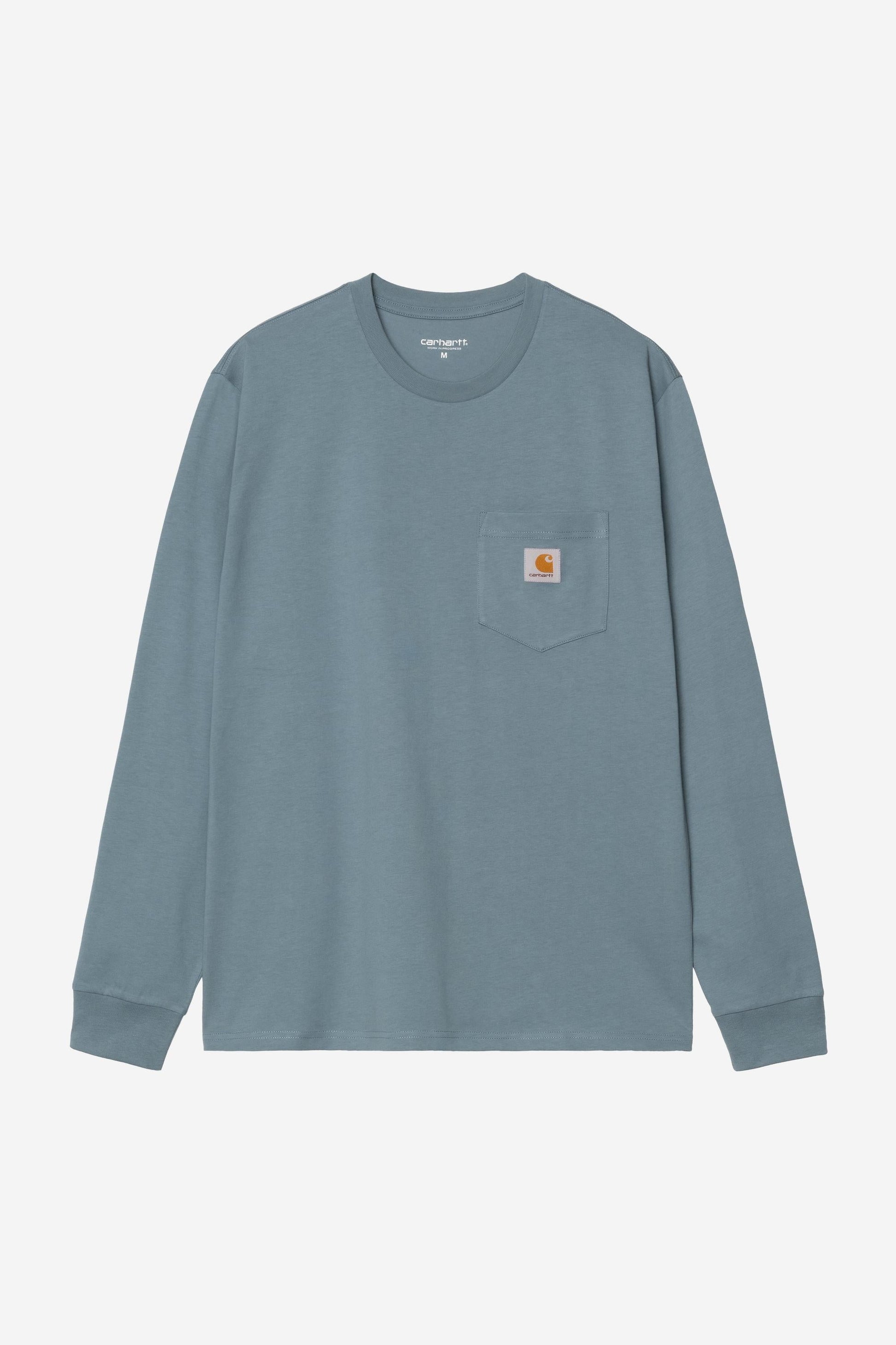 Long Sleeve Pocket T-Shirt Velvet Blue
