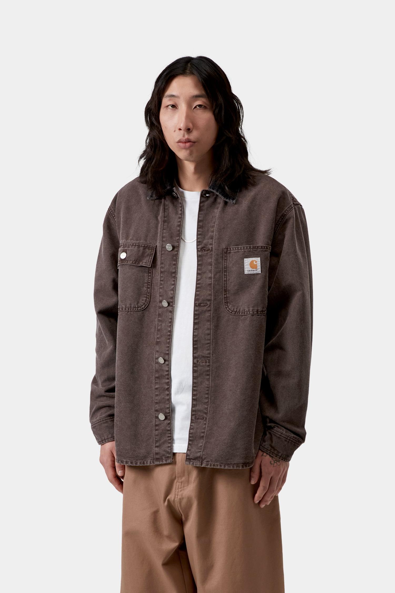 Mitch Shirt Jacket Palisander / Black (Dusky Canvas)