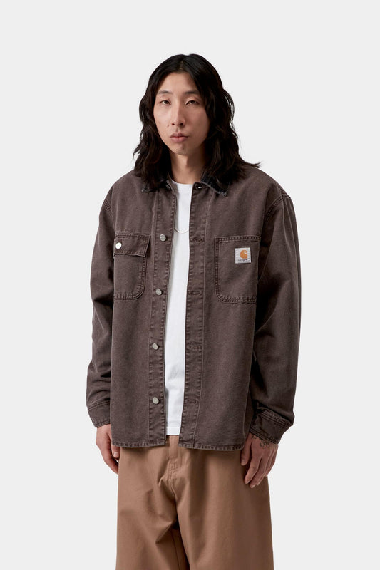 Mitch Shirt Jacket Palisander / Black (Dusky Canvas)