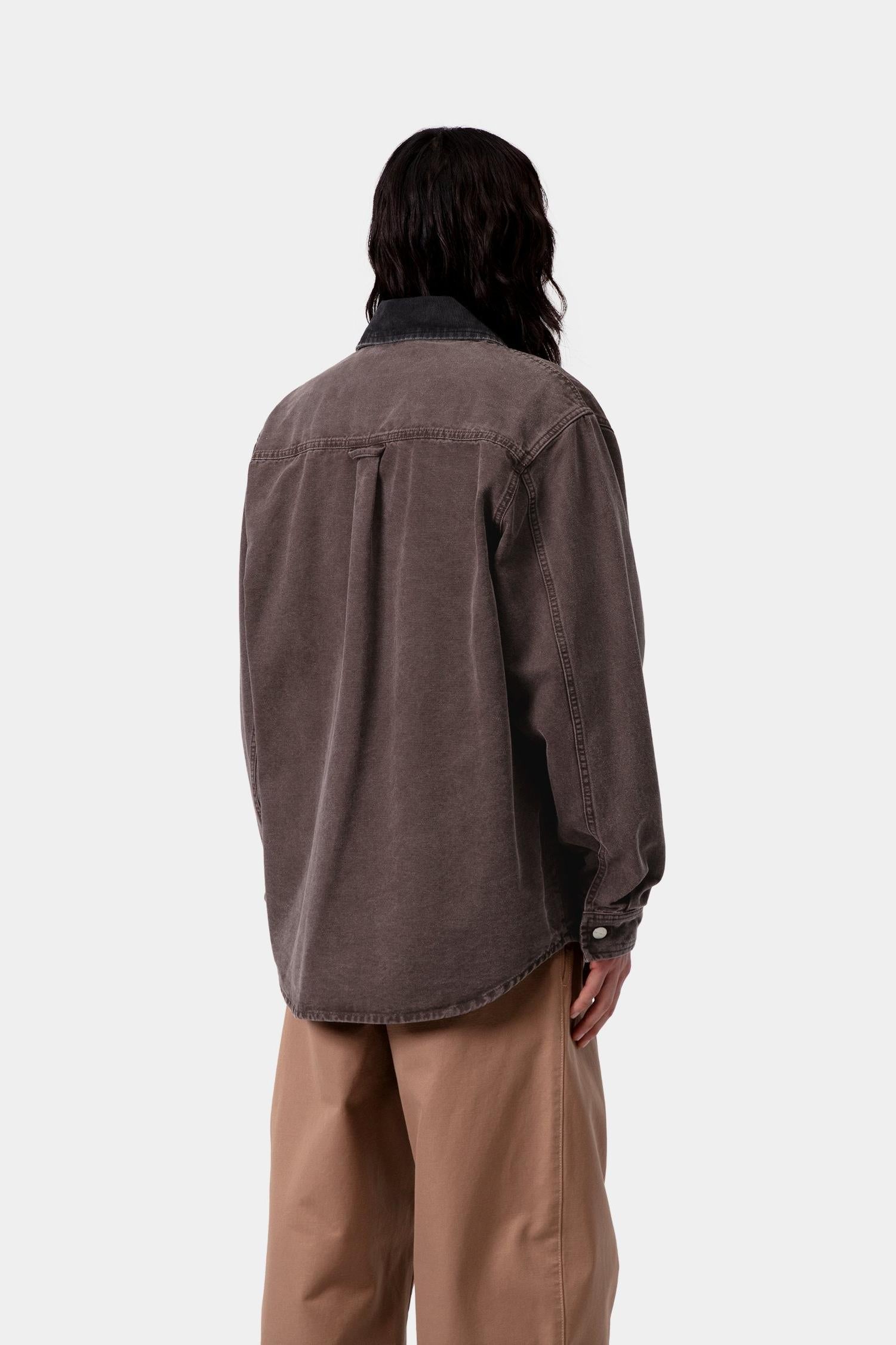 Mitch Shirt Jacket Palisander / Black (Dusky Canvas)
