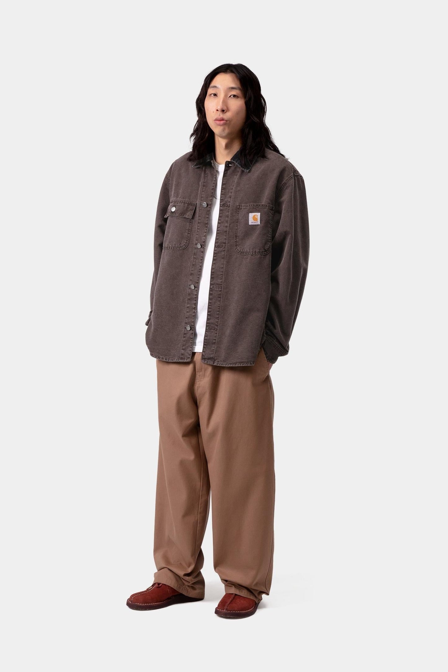 Mitch Shirt Jacket Palisander / Black (Dusky Canvas)