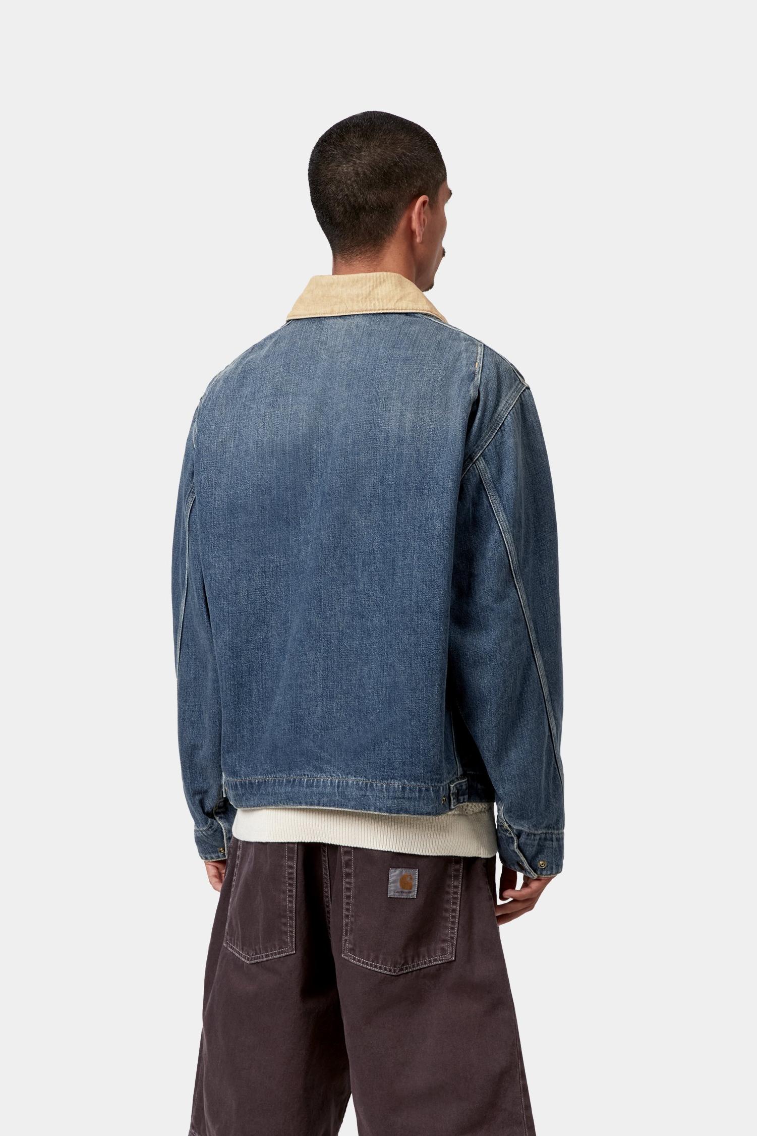 OG Detroit Jacket - Camano Denim (Spring) Blue / Dusty Hamilton Brown (Dark Used Wash)