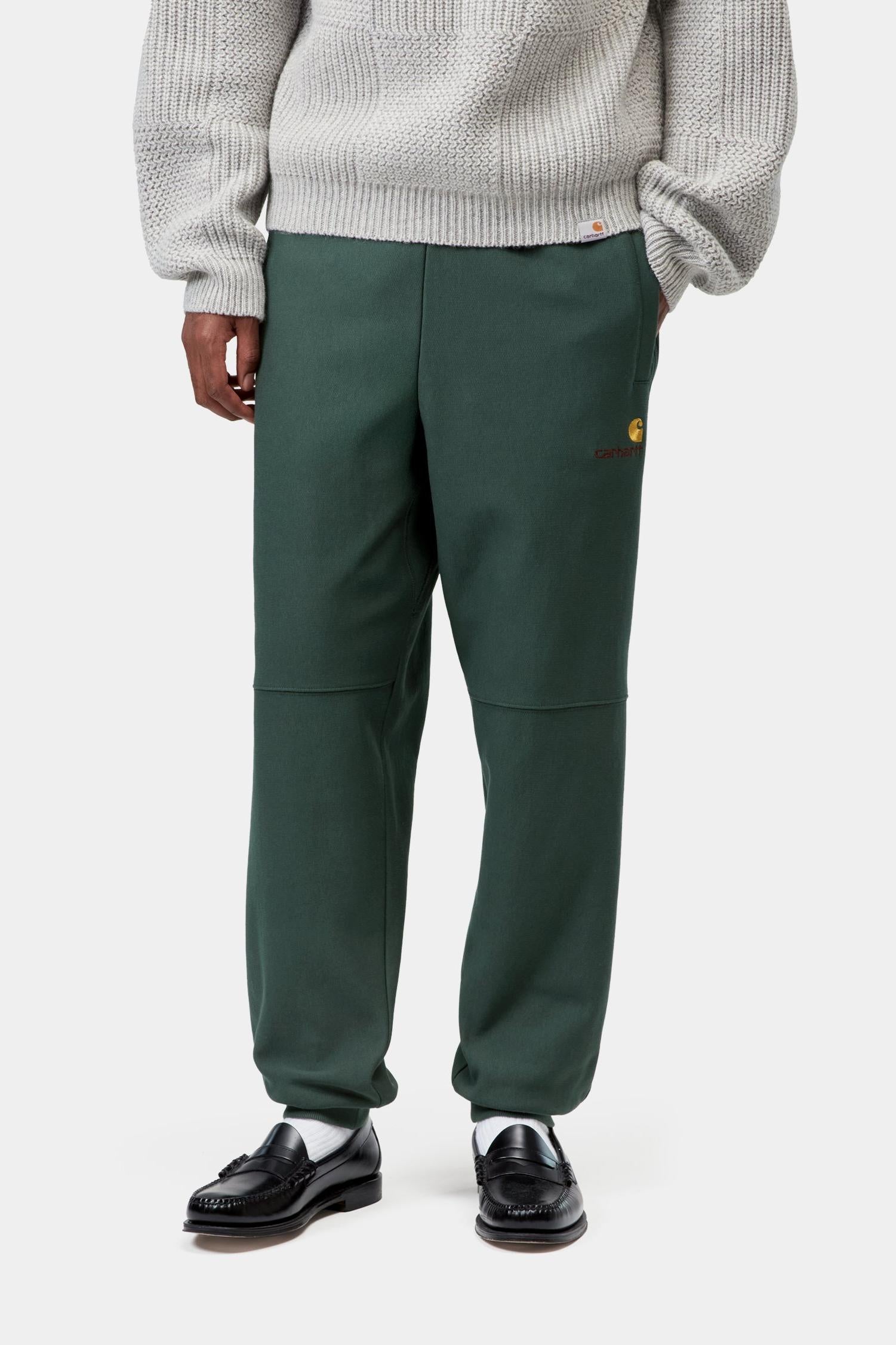 American Script Jogging Pant Kale Green