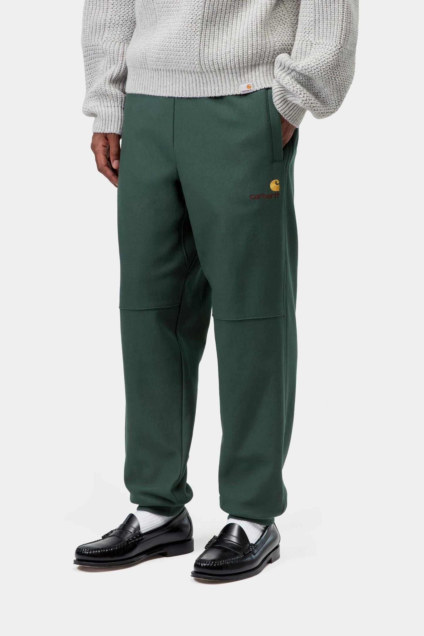 American Script Jogging Pant Kale Green