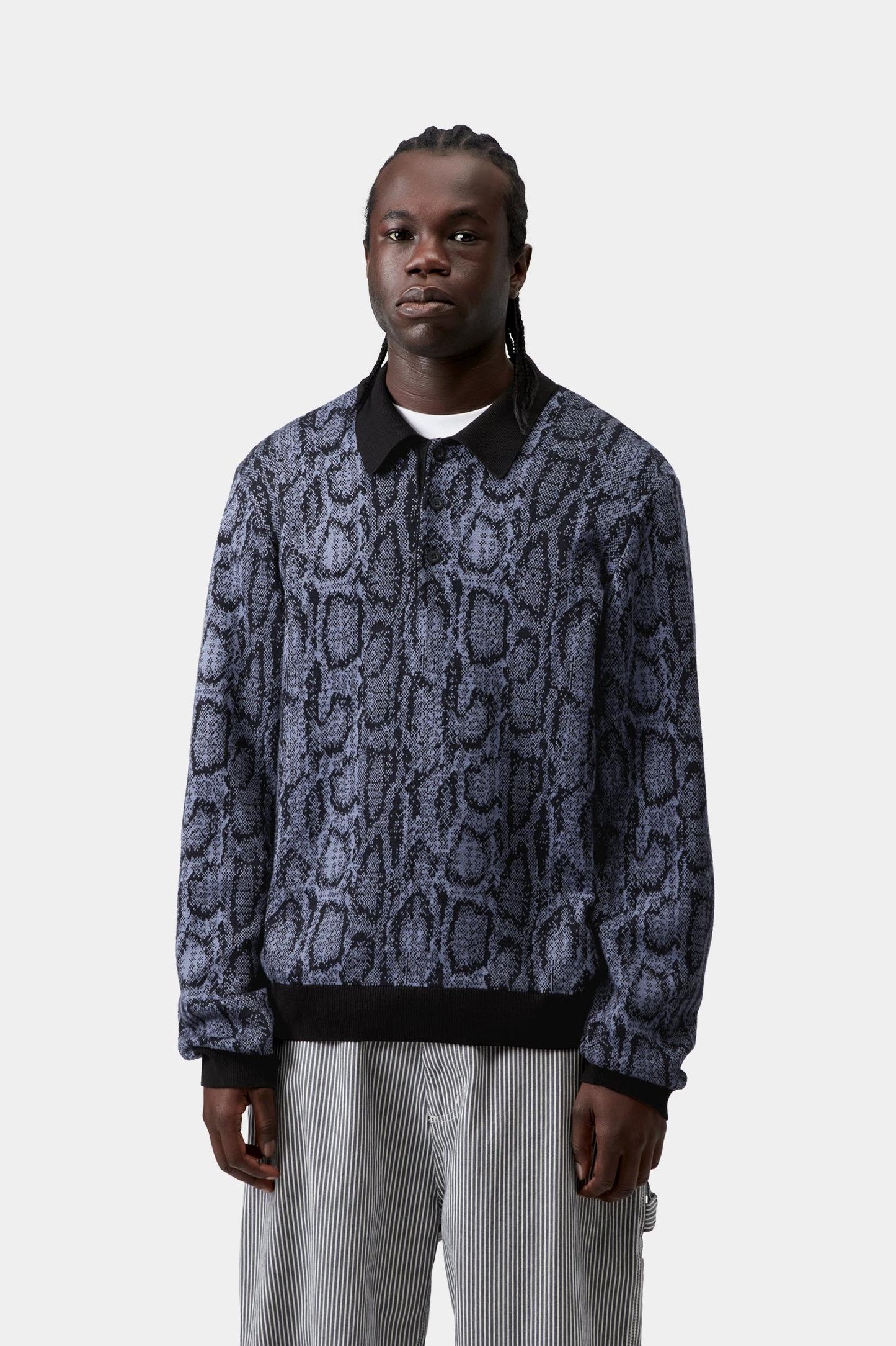 Snake Polo Velvet Blue