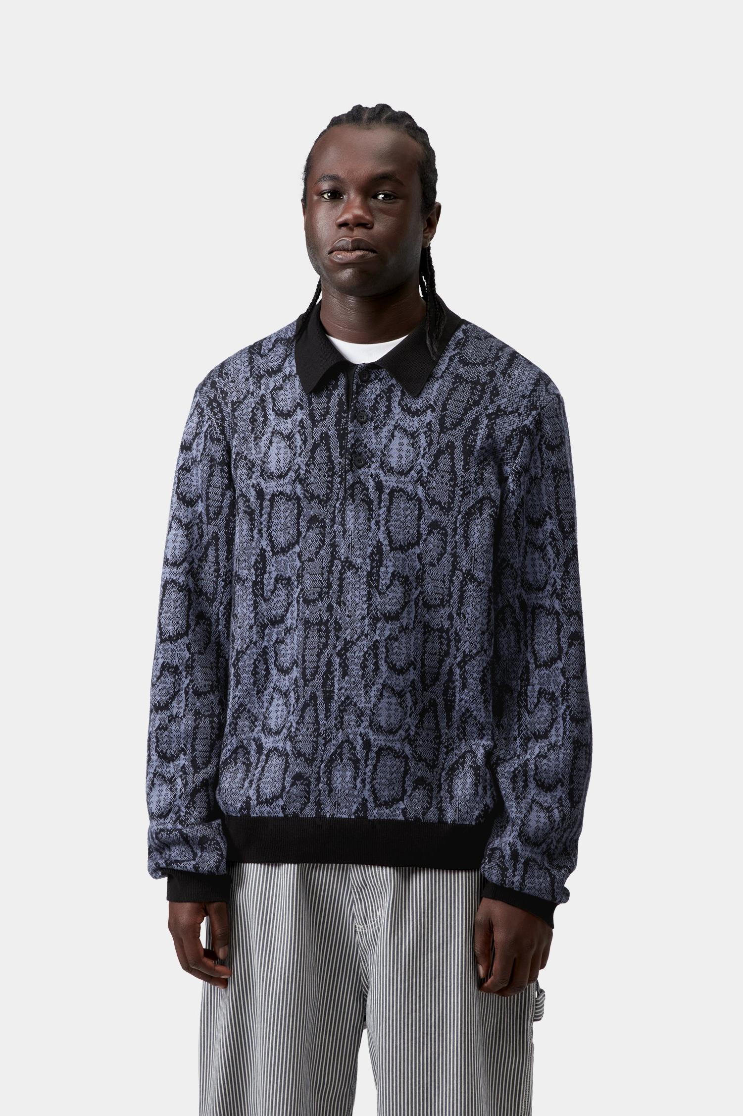 Snake Polo Velvet Blue