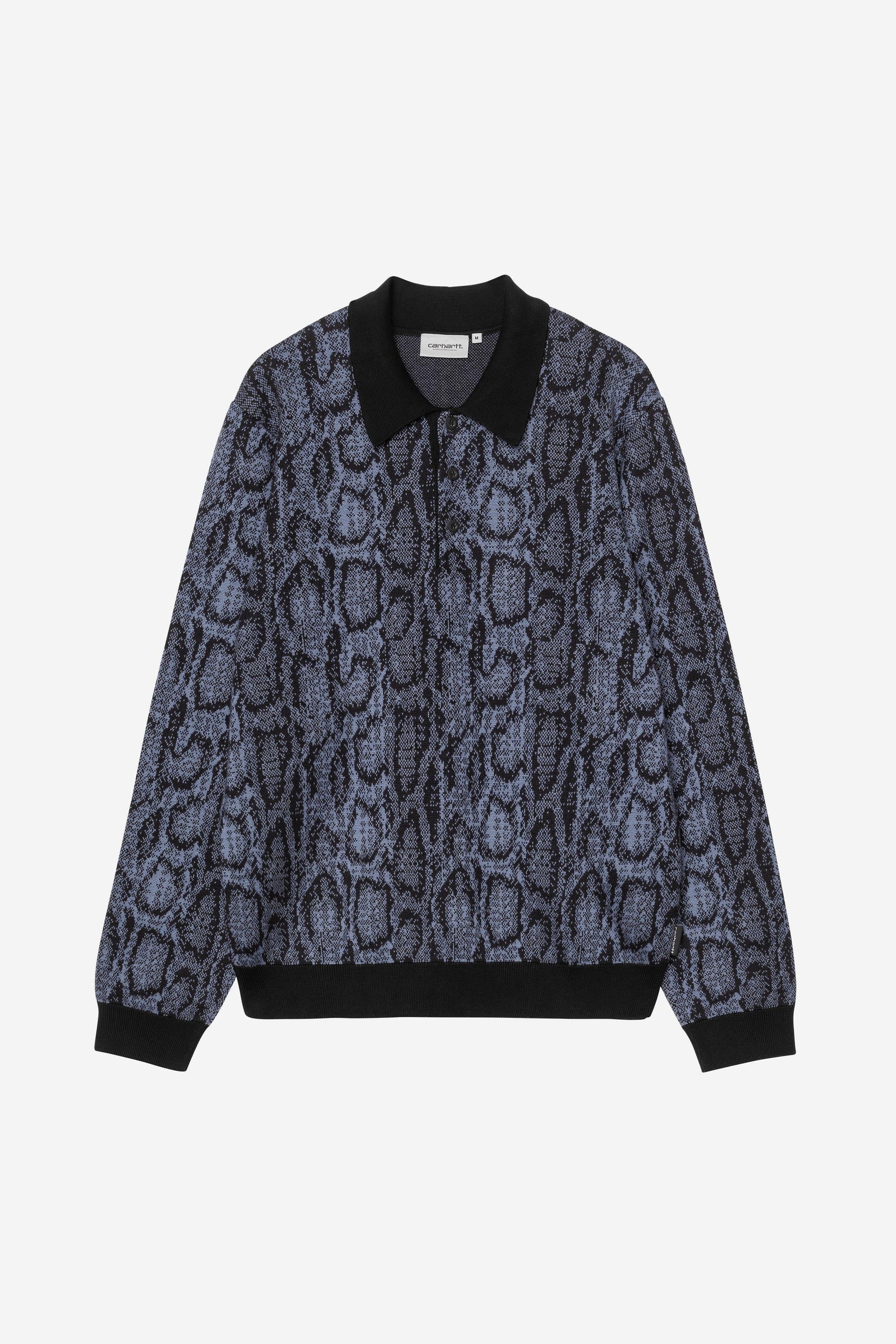 Snake Polo Velvet Blue