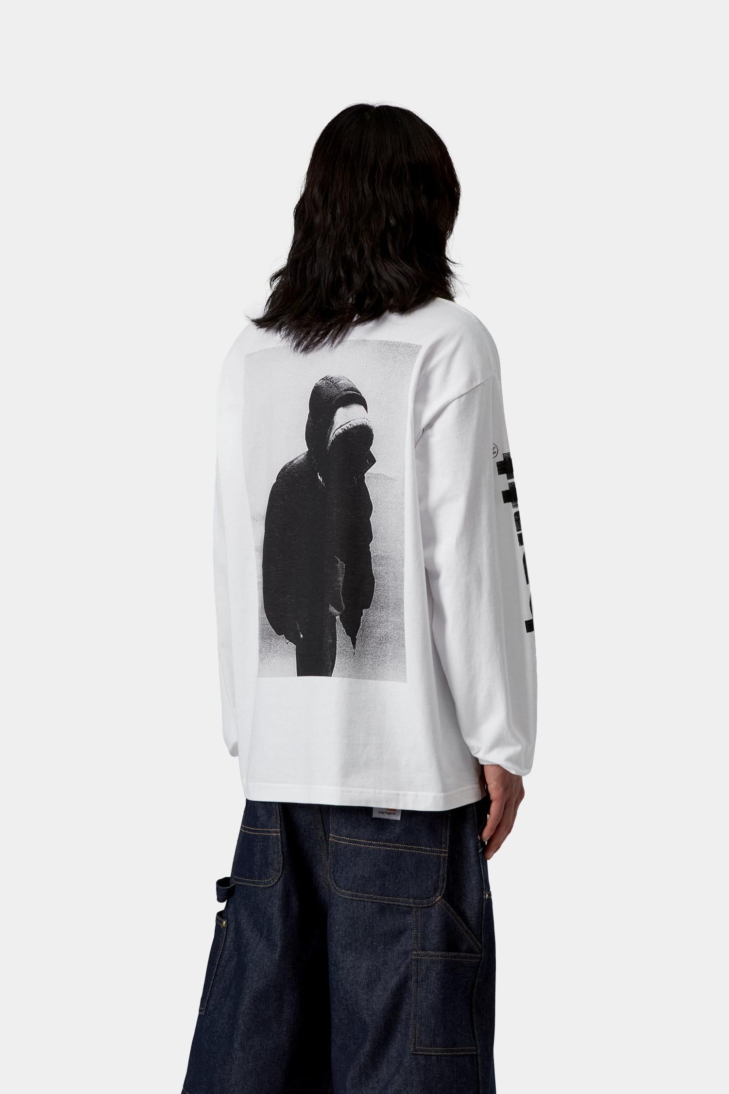 Long Sleeve Archive Script T-Shirt White