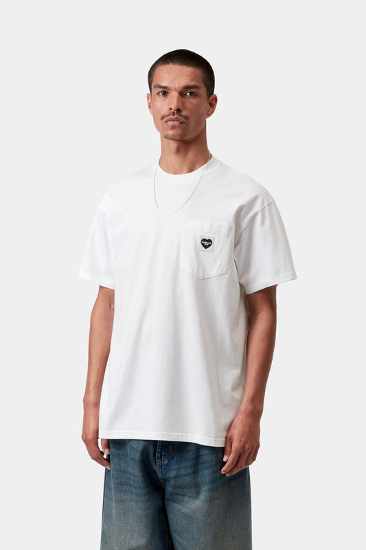 Pocket Heart T-Shirt White / Black