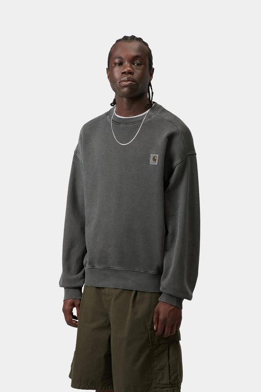 Nelson Sweatshirt Black (Garment Dyed)
