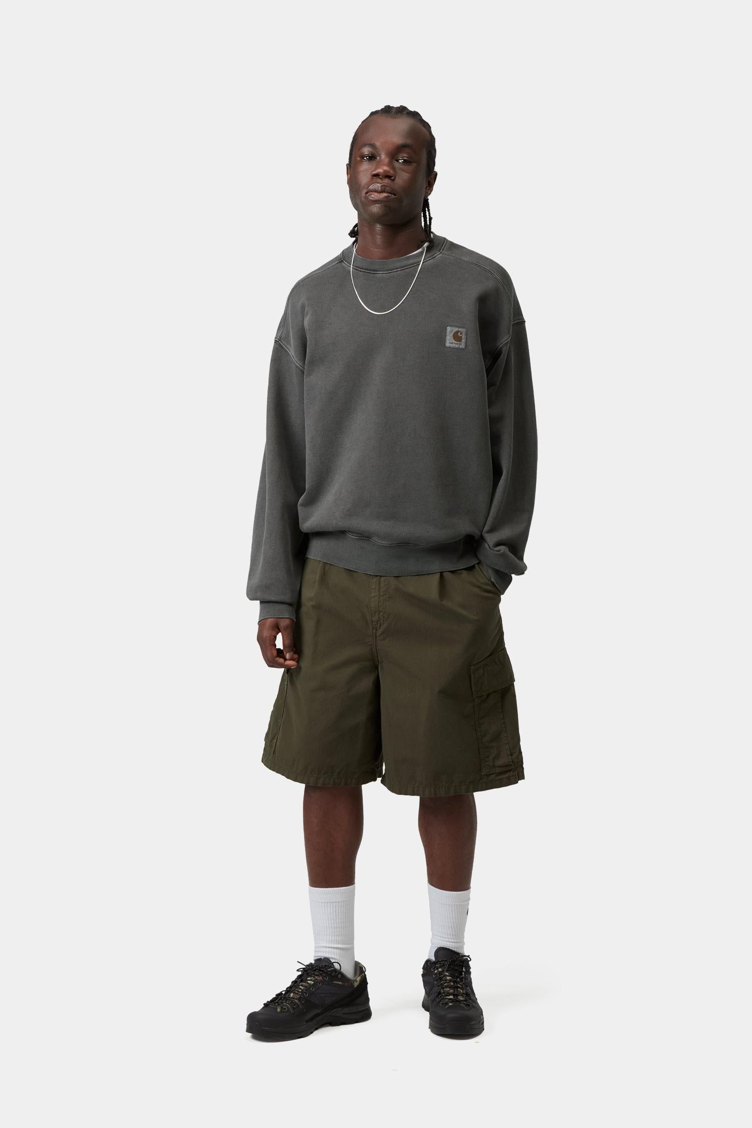 Nelson Sweatshirt Black (Garment Dyed)