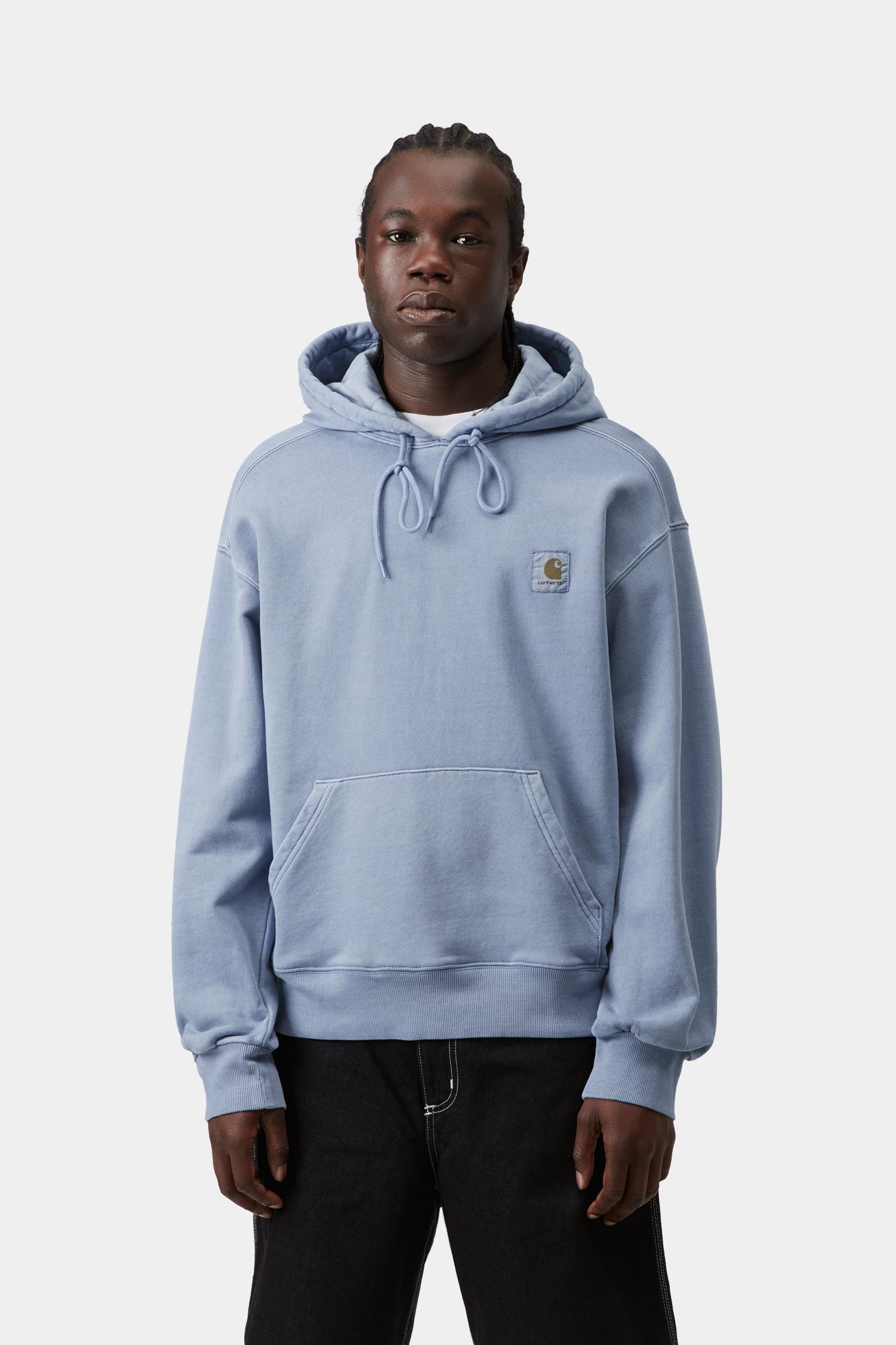 Hooded Nelson Sweatshirt Gentle Blue (Garment Dyed)