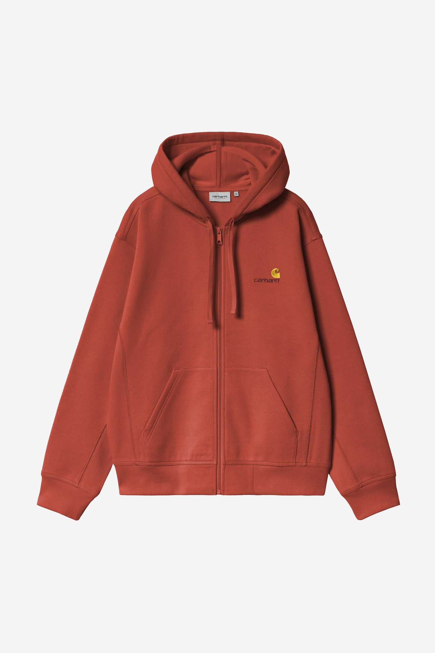 Hooded American Script Jacket Oxide Red